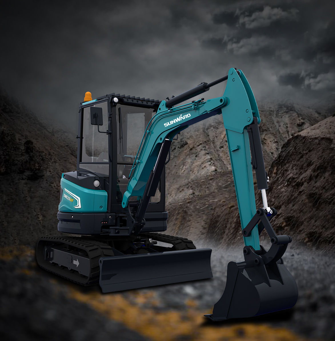 product design，Automobile/transportation，Small excavator，