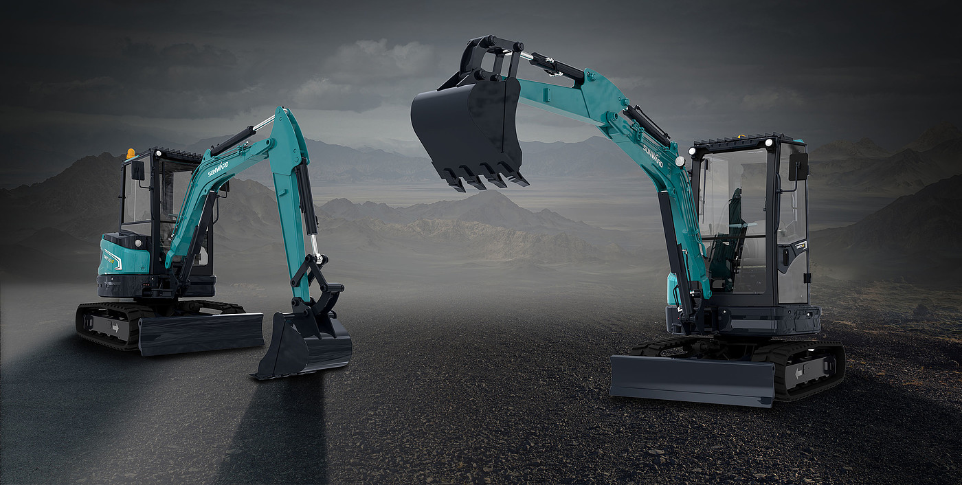 product design，Automobile/transportation，Small excavator，