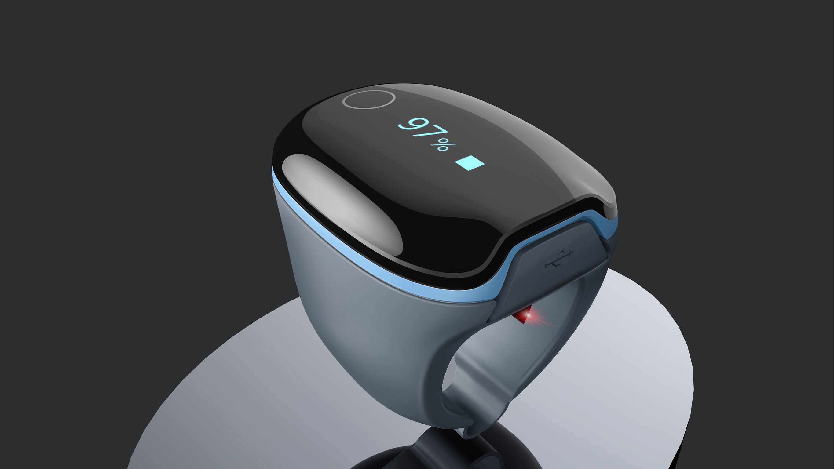 product design，Medicine/Health，Oxygen monitor，