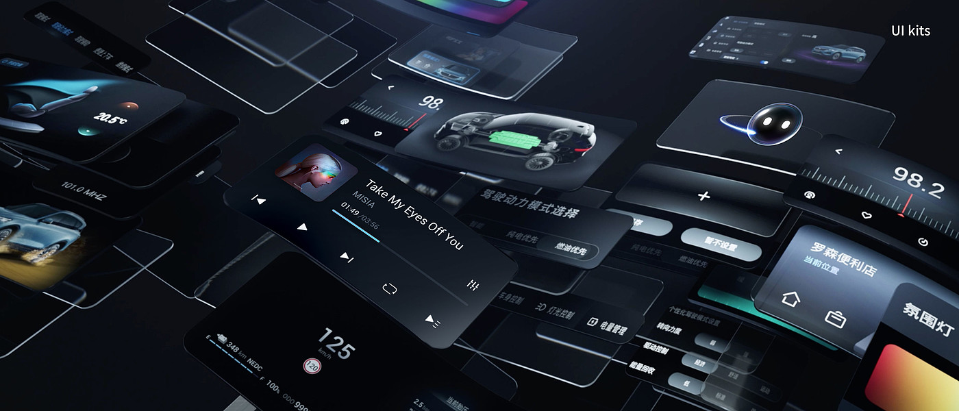 User interface (UI)，Digital media interface，Design of Vehicle Man-machine Interface，