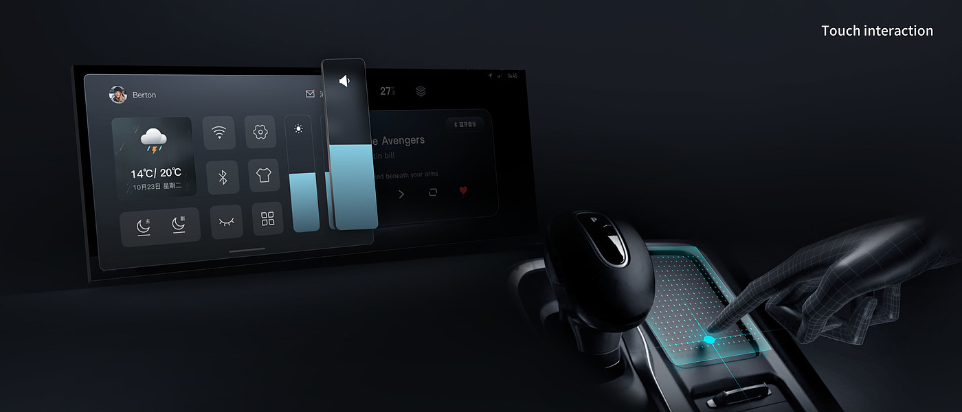 User interface (UI)，Digital media interface，Design of Vehicle Man-machine Interface，