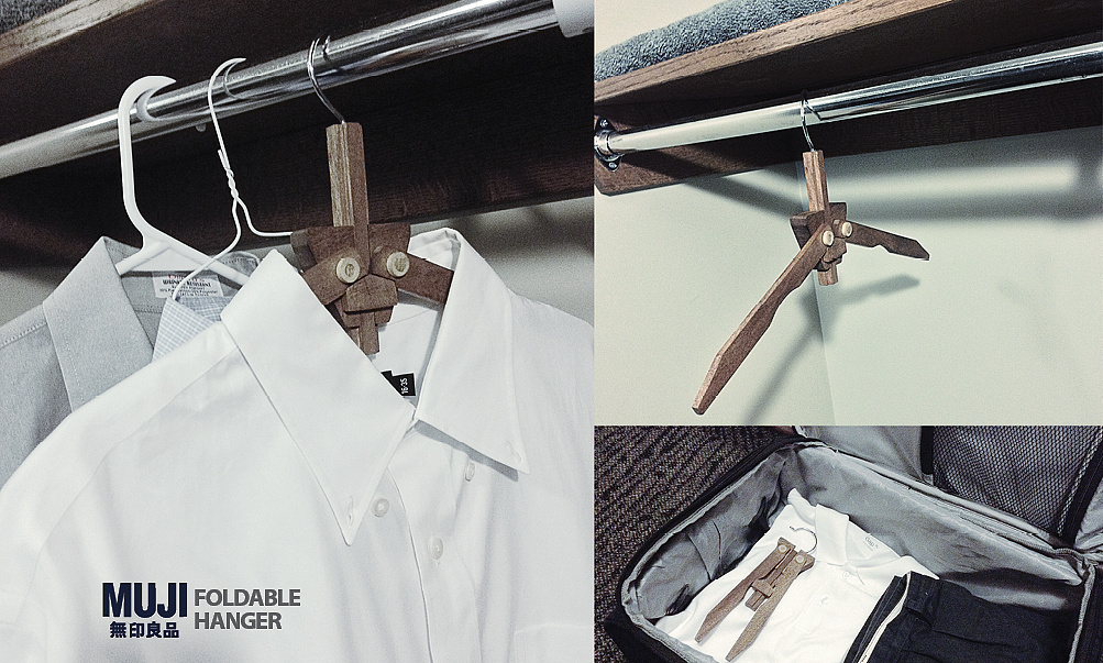 MUJI，coat hanger，muji，Foldable Hanger，