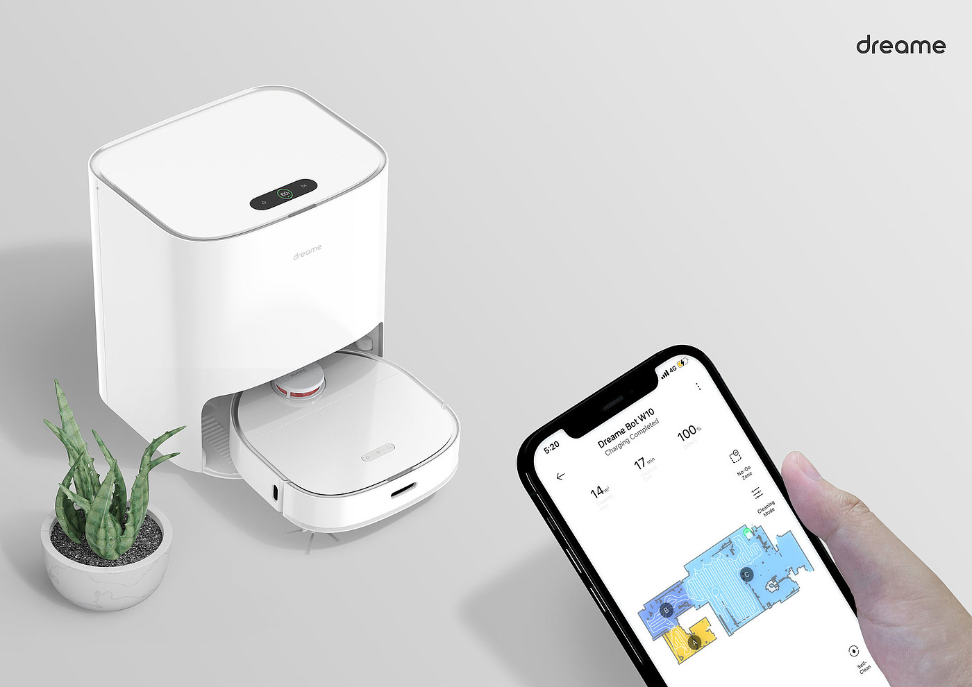 User interface (UI)，Product interface，Robot cleaning device，