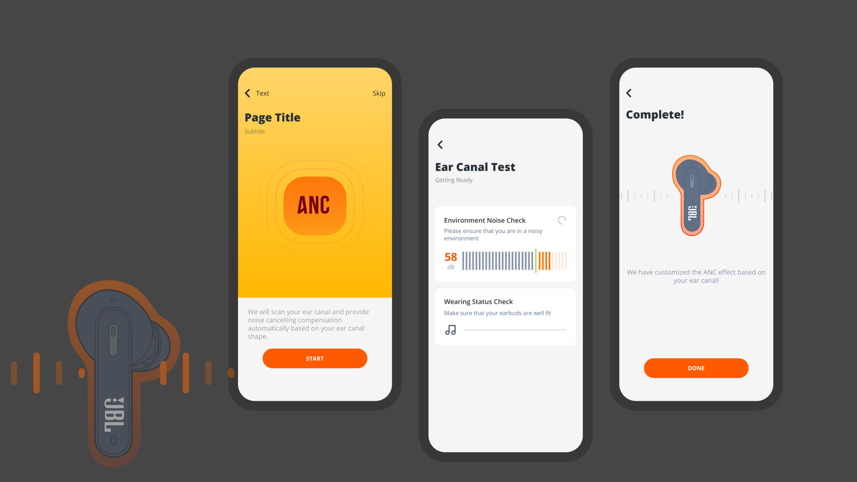 User interface (UI)，Digital media interface，Headset mobile application，