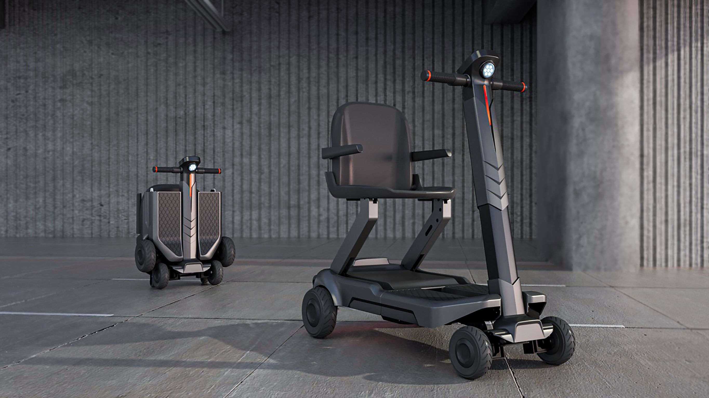 product design，Automobile/transportation，Folding scooter，