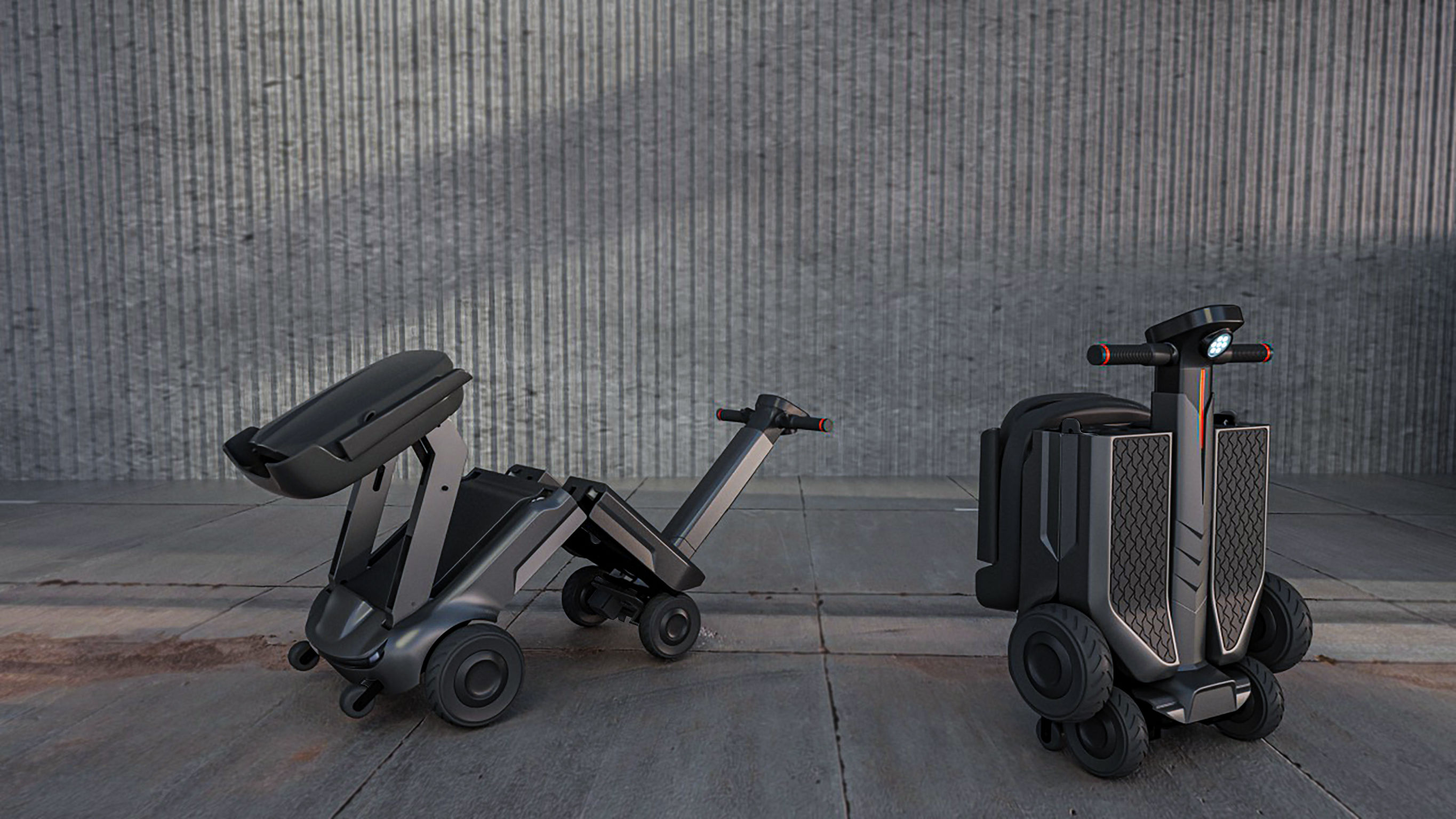 product design，Automobile/transportation，Folding scooter，