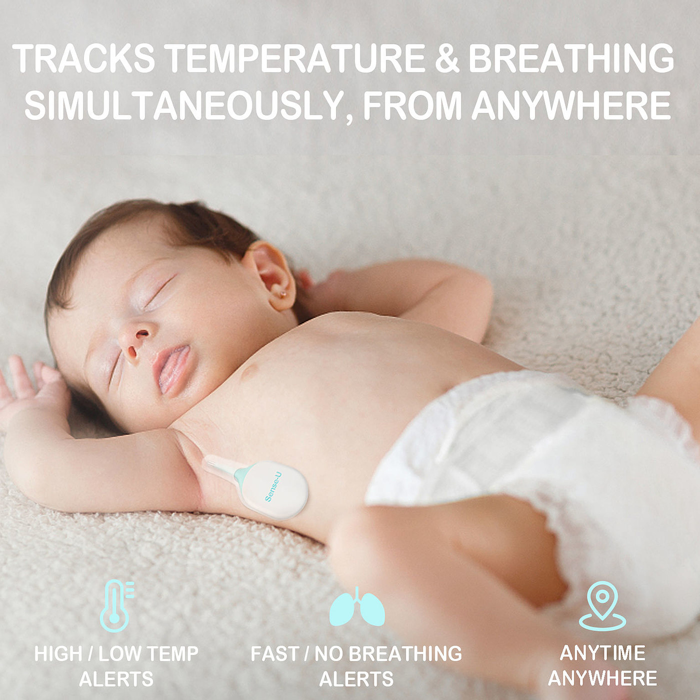 产品设计，婴童用品，温度计和呼吸监测器，
