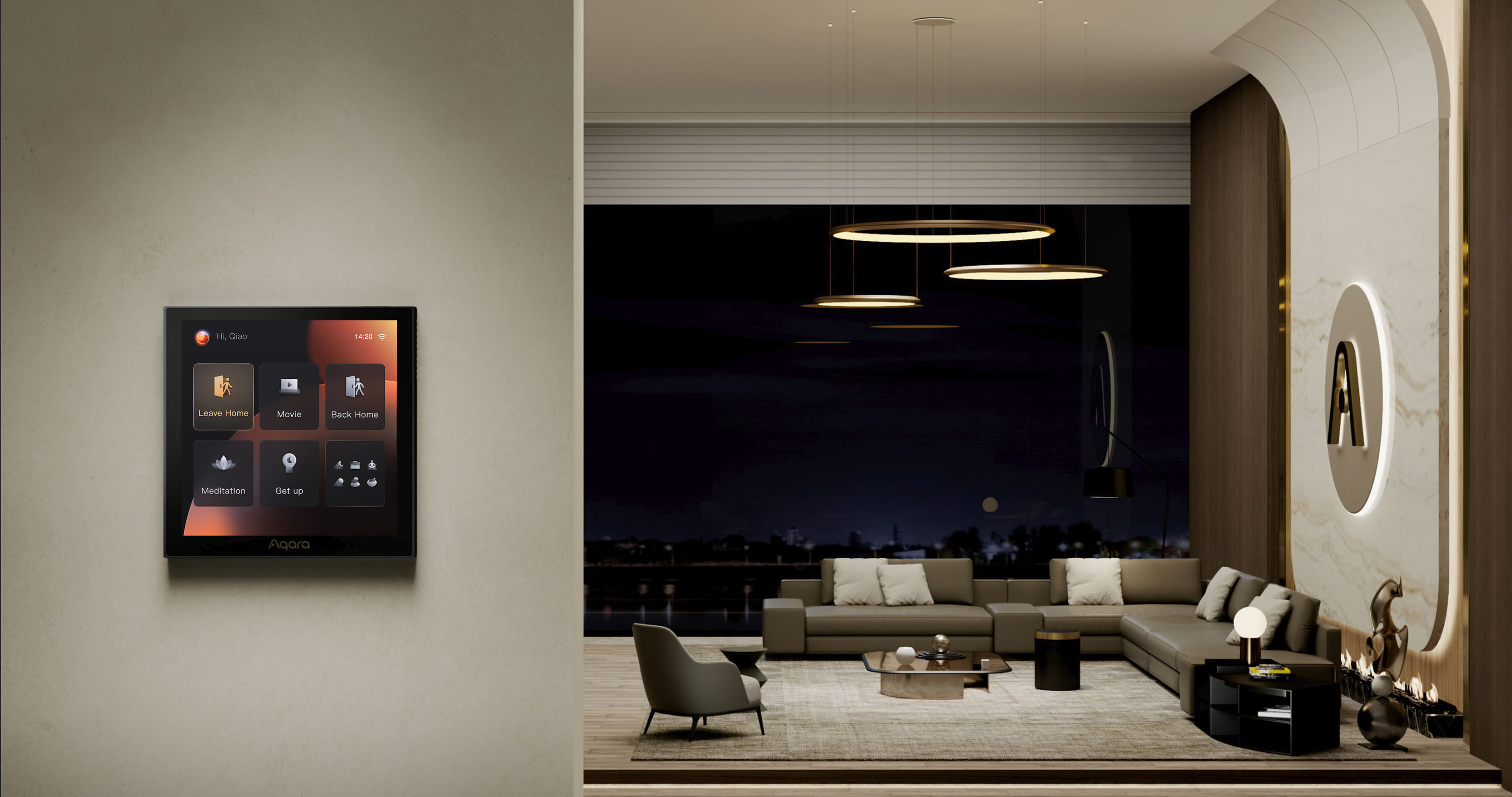 User interface (UI)，Product interface，Smart Home Control Panel，