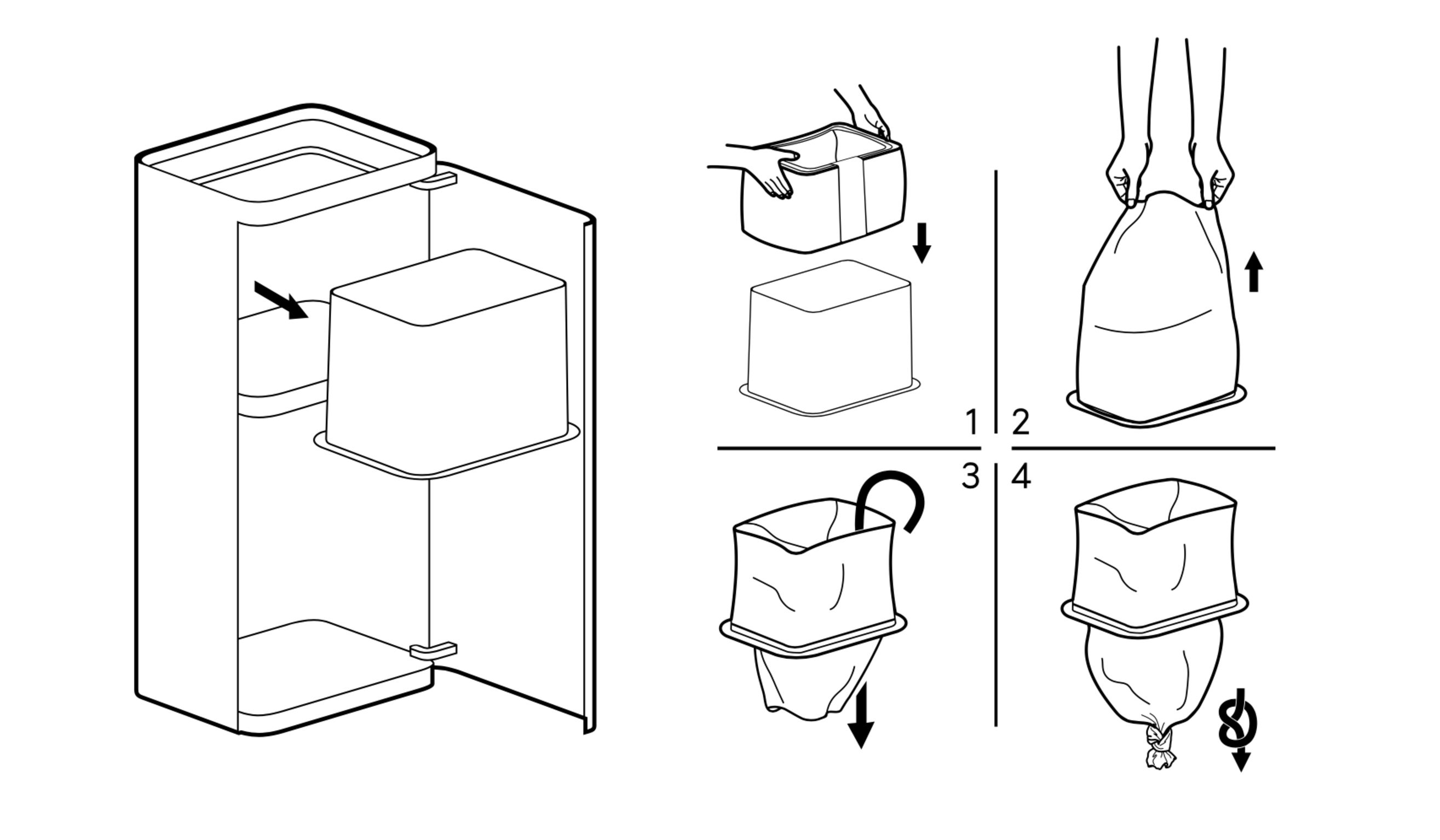 product design，Home/tableware，trash can，
