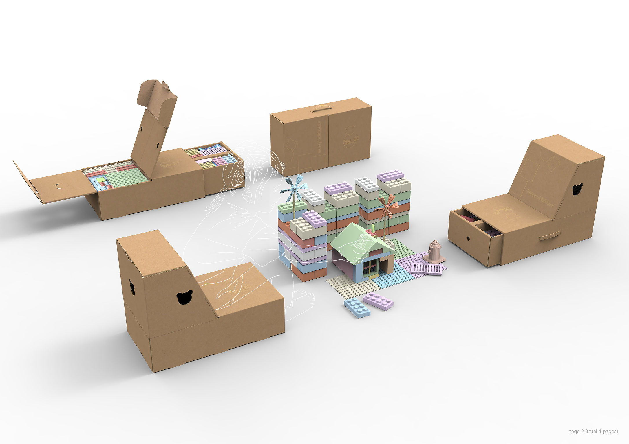 packing design，Consumer products，Toy packaging，