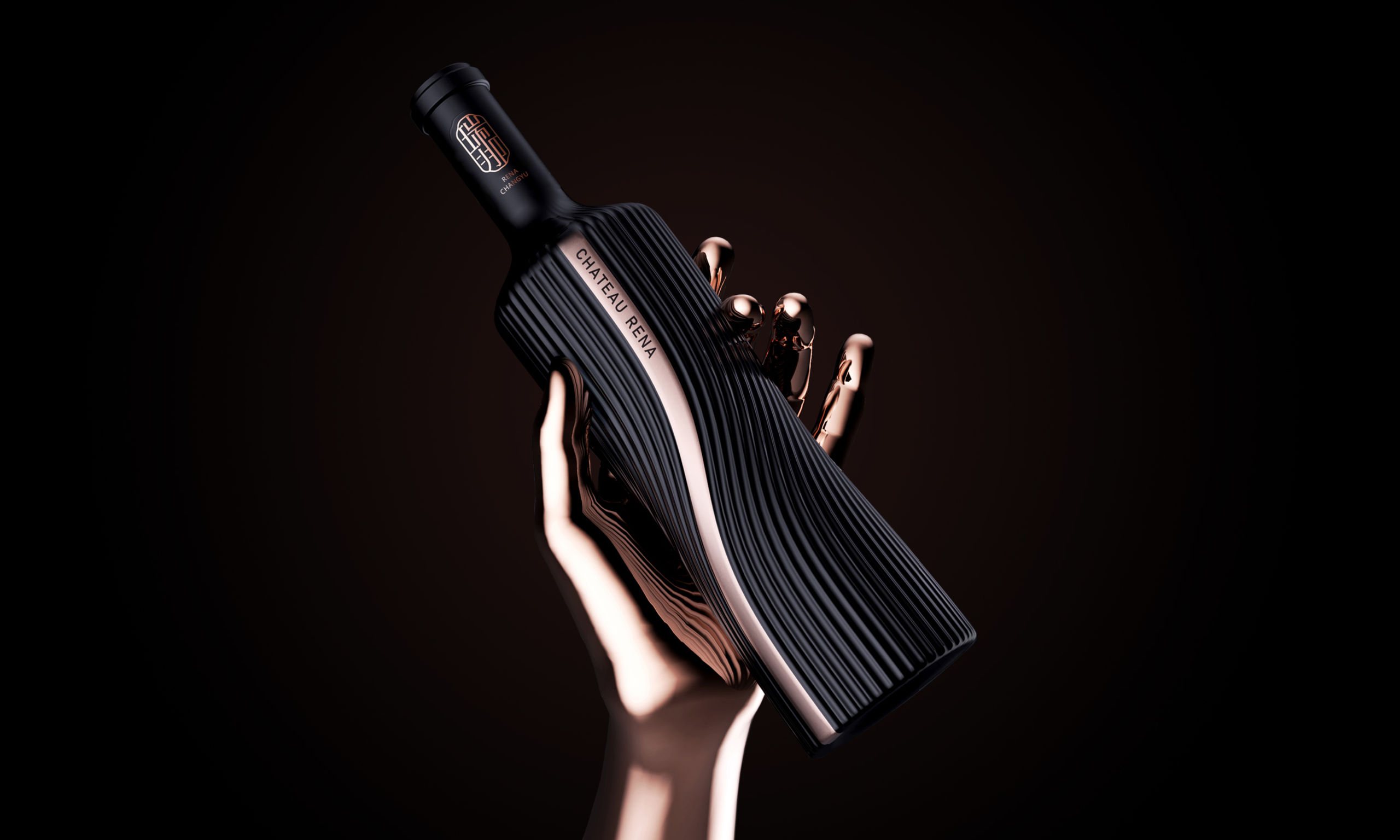 packing design，drink，The wine bottle，