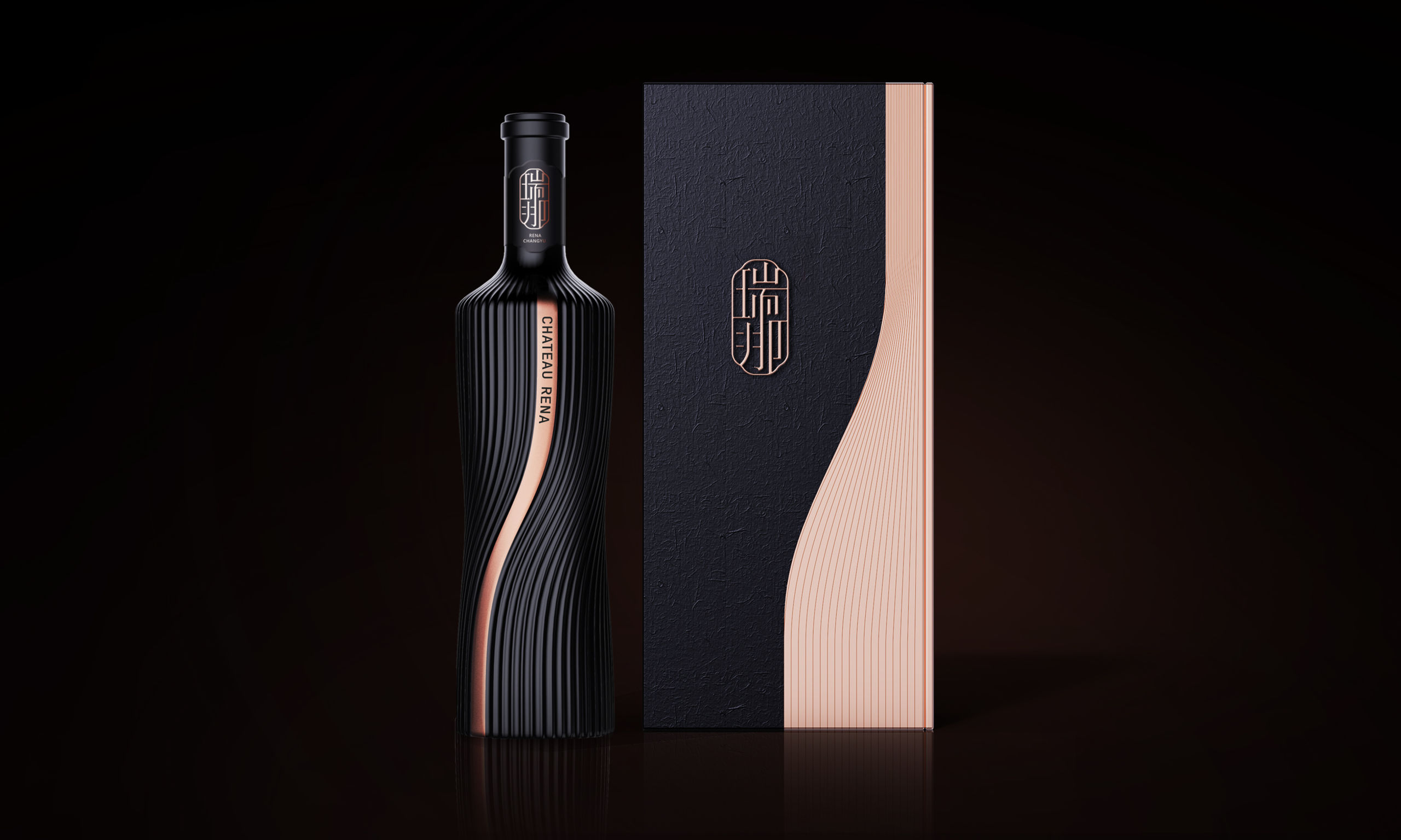 packing design，drink，The wine bottle，