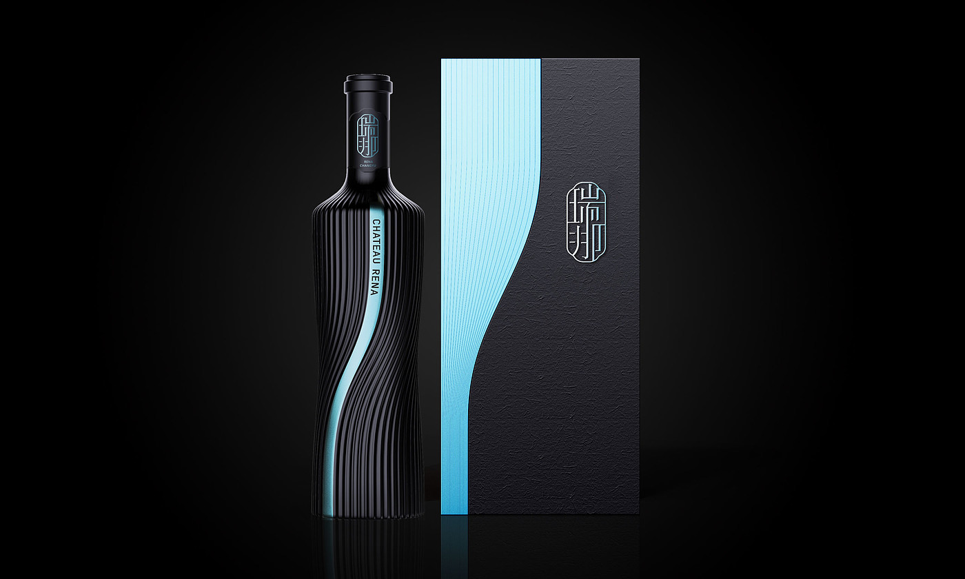 packing design，drink，The wine bottle，