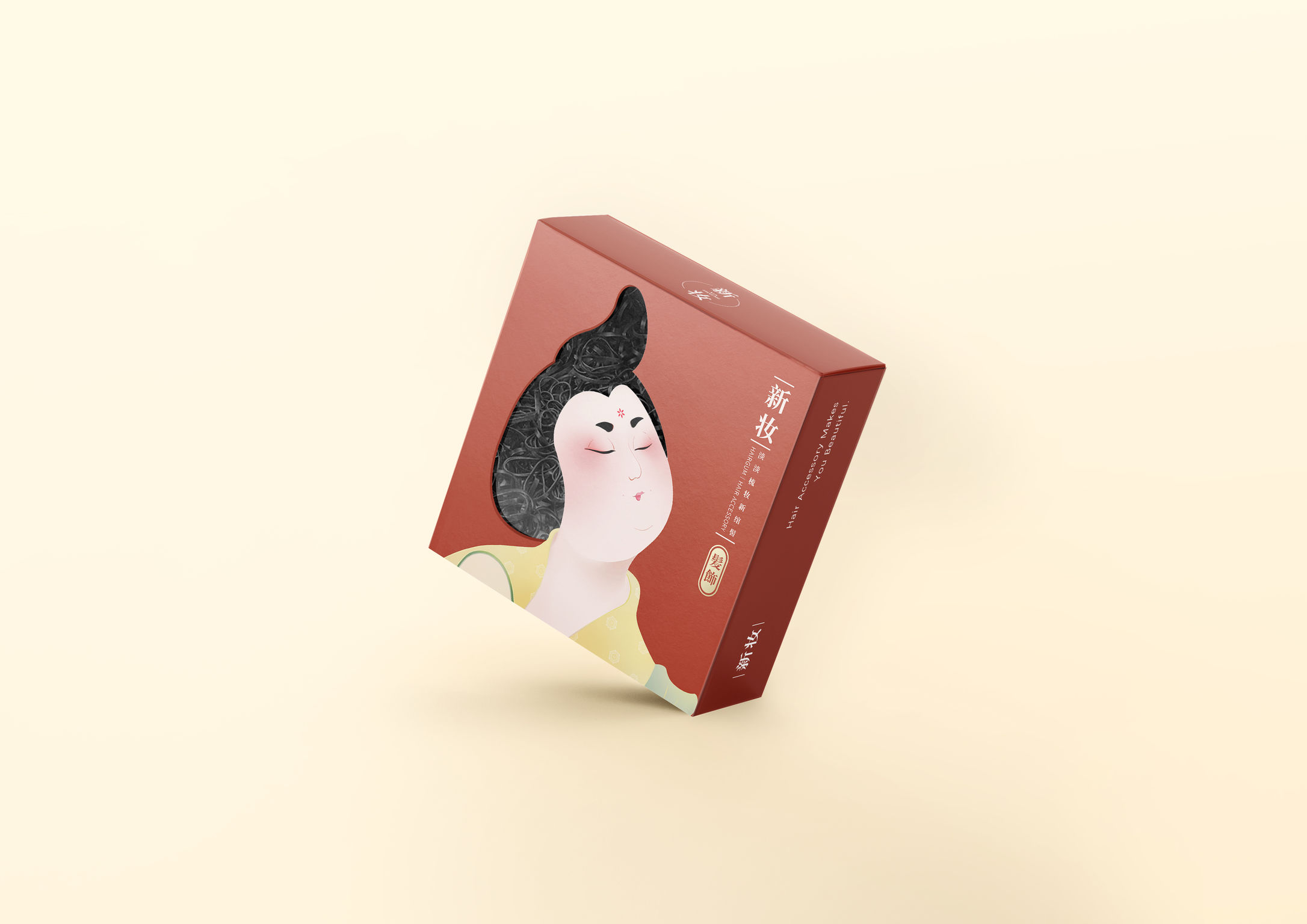 packing design，Beauty/health care，Hair accessories packaging，