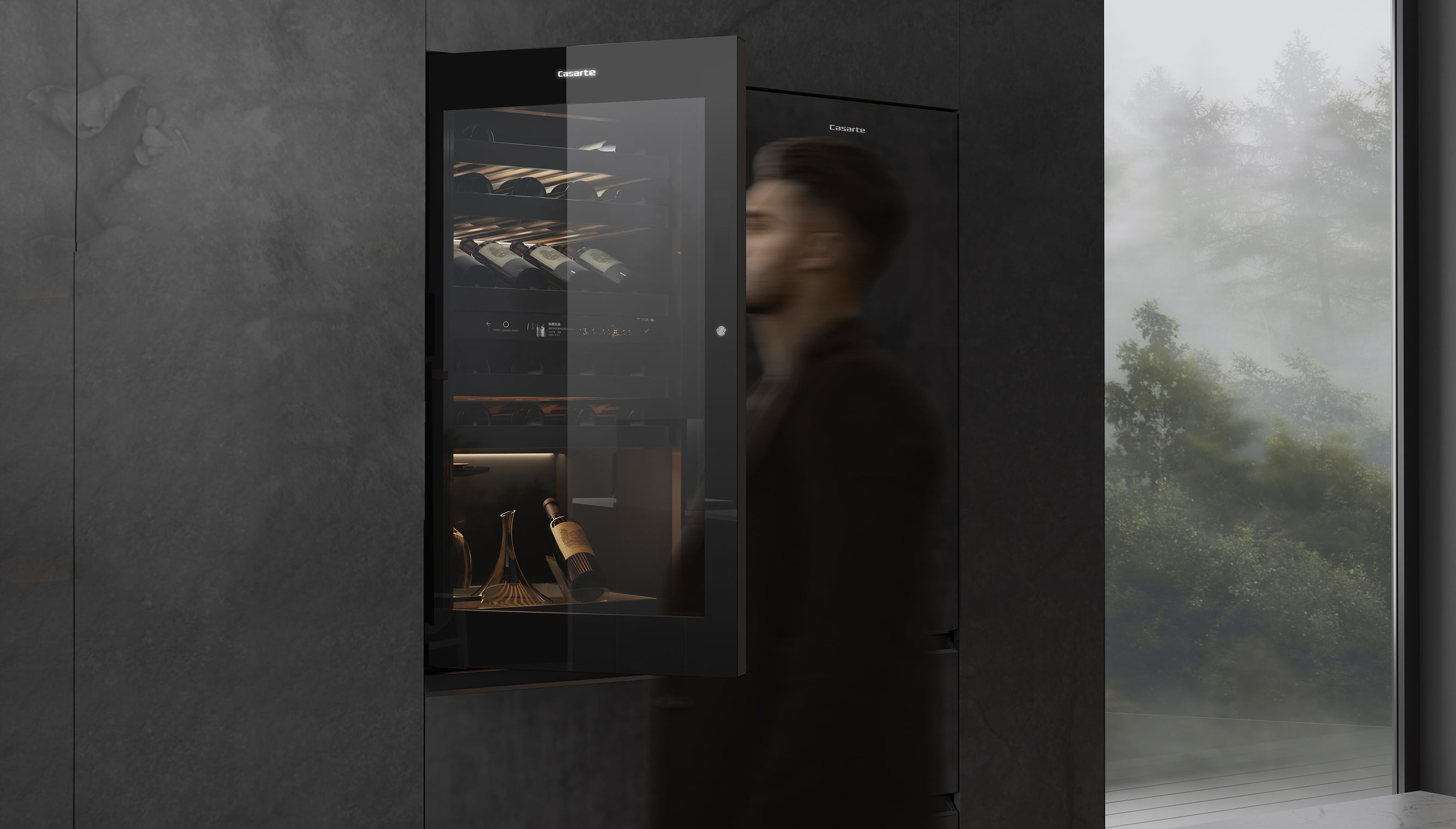 product design，kitchen，wine cabinet，