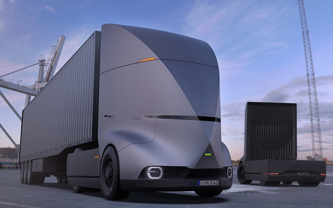 Professional concept，Product concept，Self-driving truck，