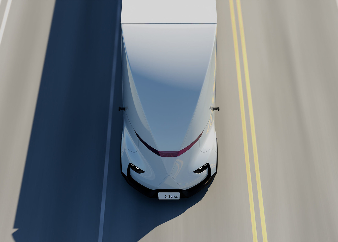 Professional concept，Product concept，Self-driving truck，