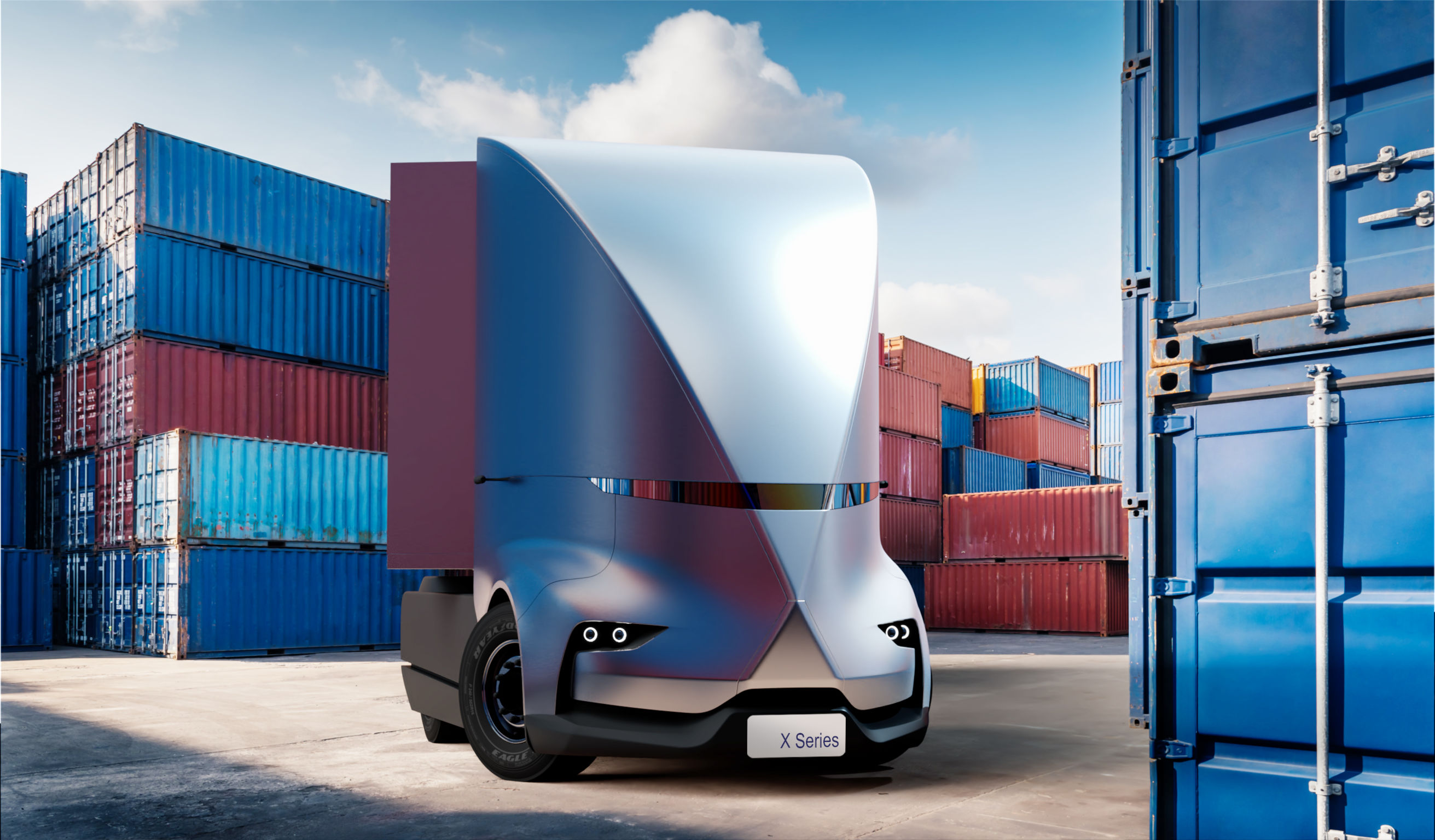 Professional concept，Product concept，Self-driving truck，