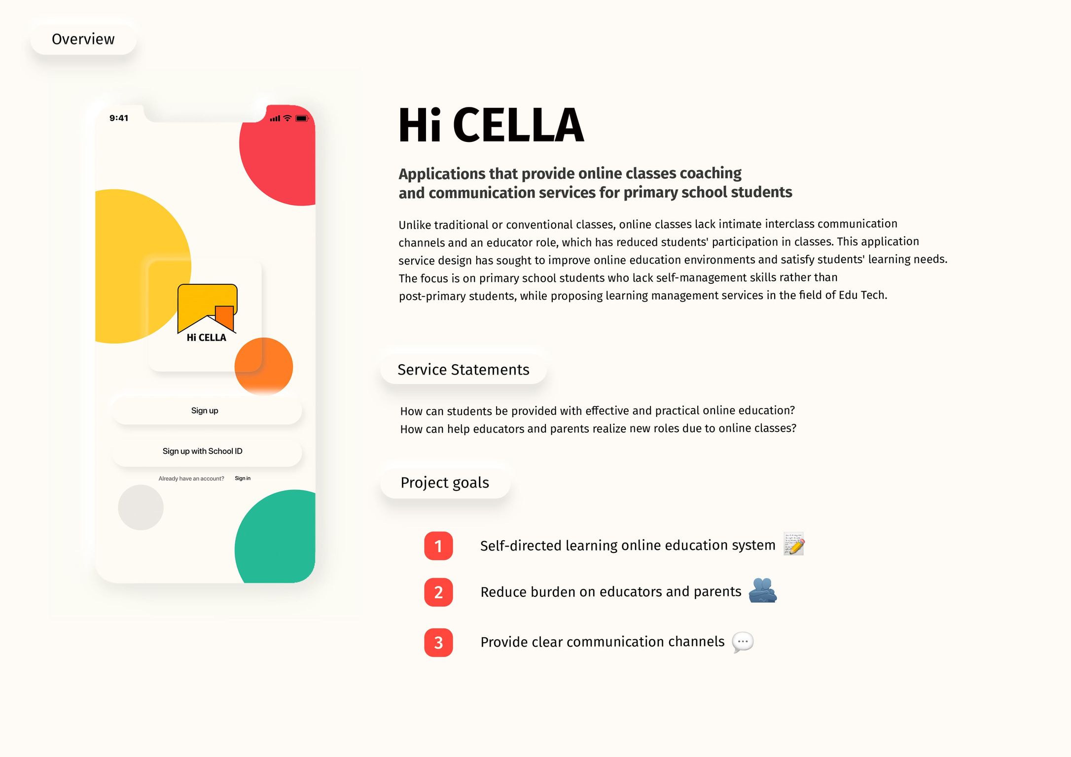 Service design，education，Home-schooling applications，