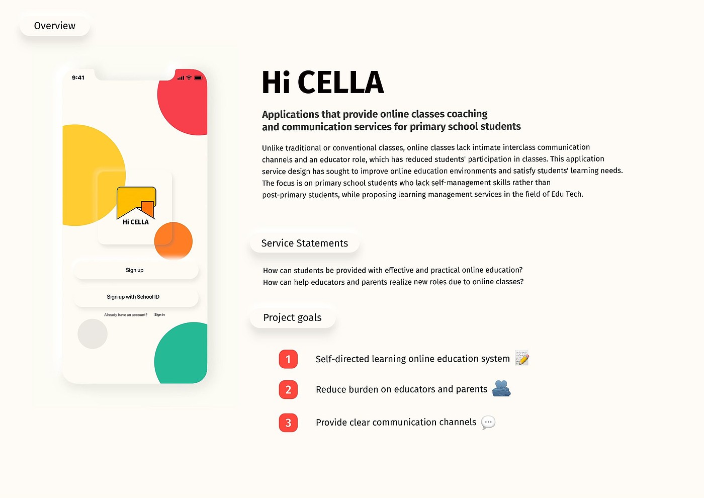 Service design，education，Home-schooling applications，