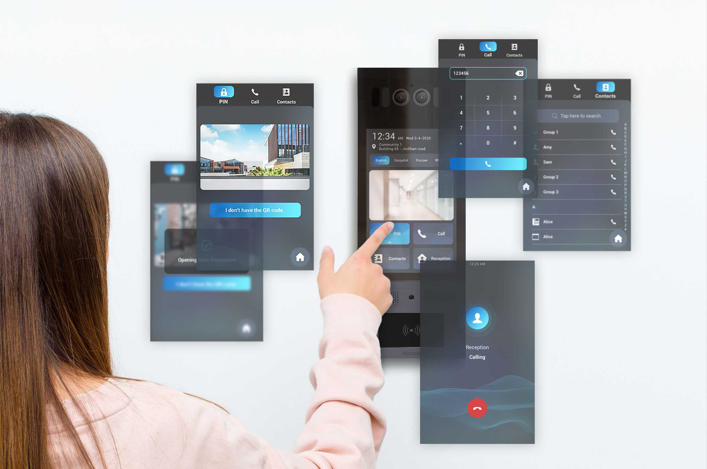 product design，Architectural technology，Visual intercom，