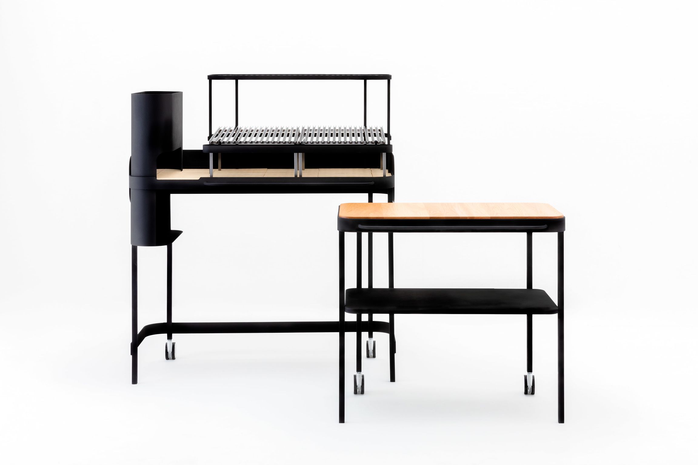 product design，courtyard，barbecue，