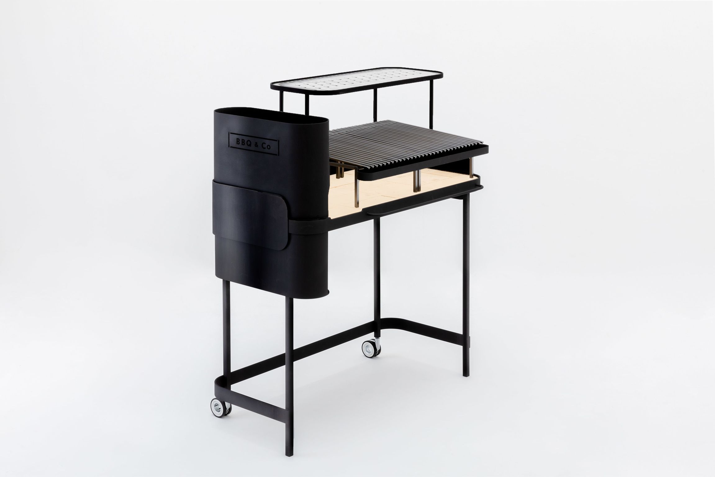 product design，courtyard，barbecue，