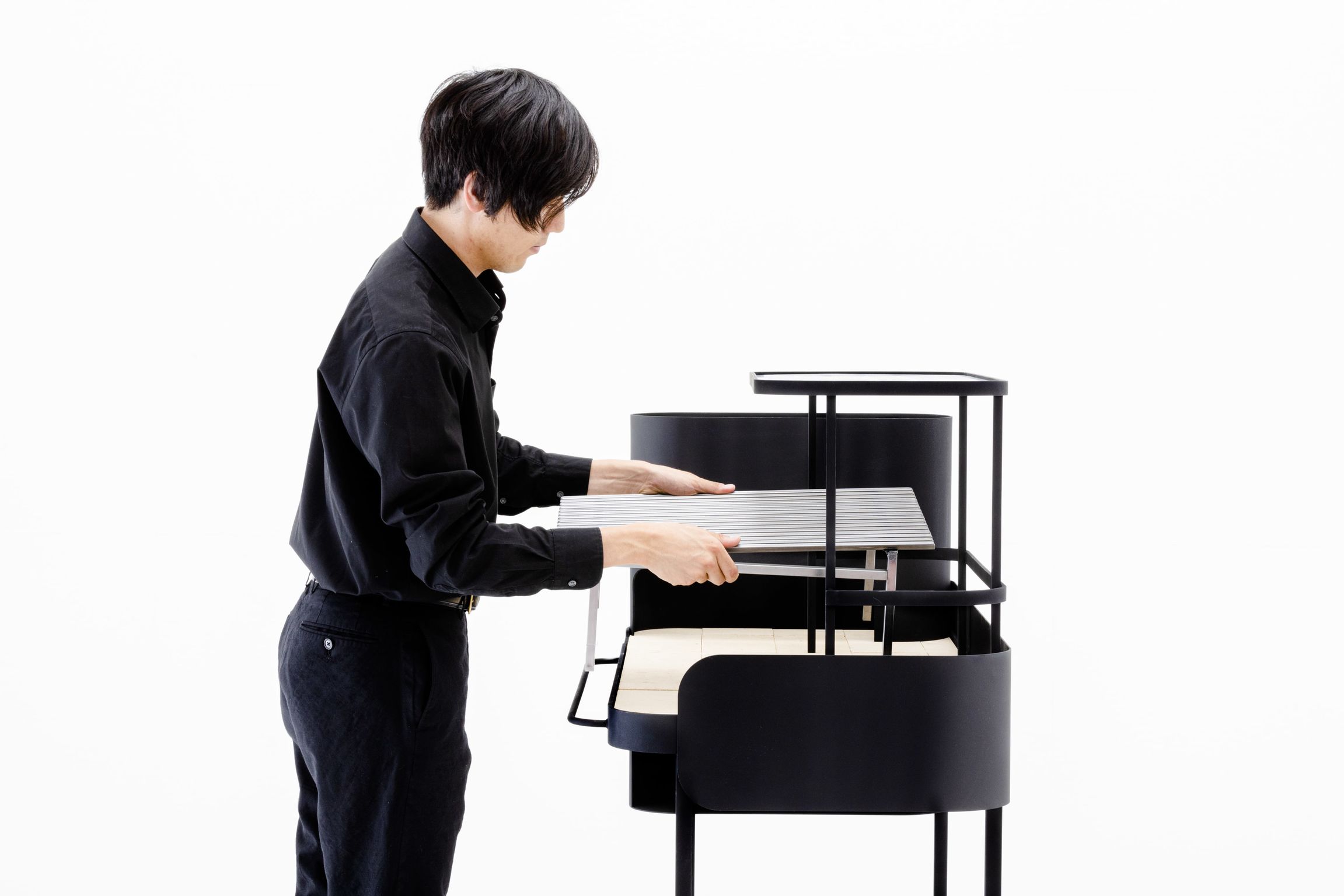 product design，courtyard，barbecue，