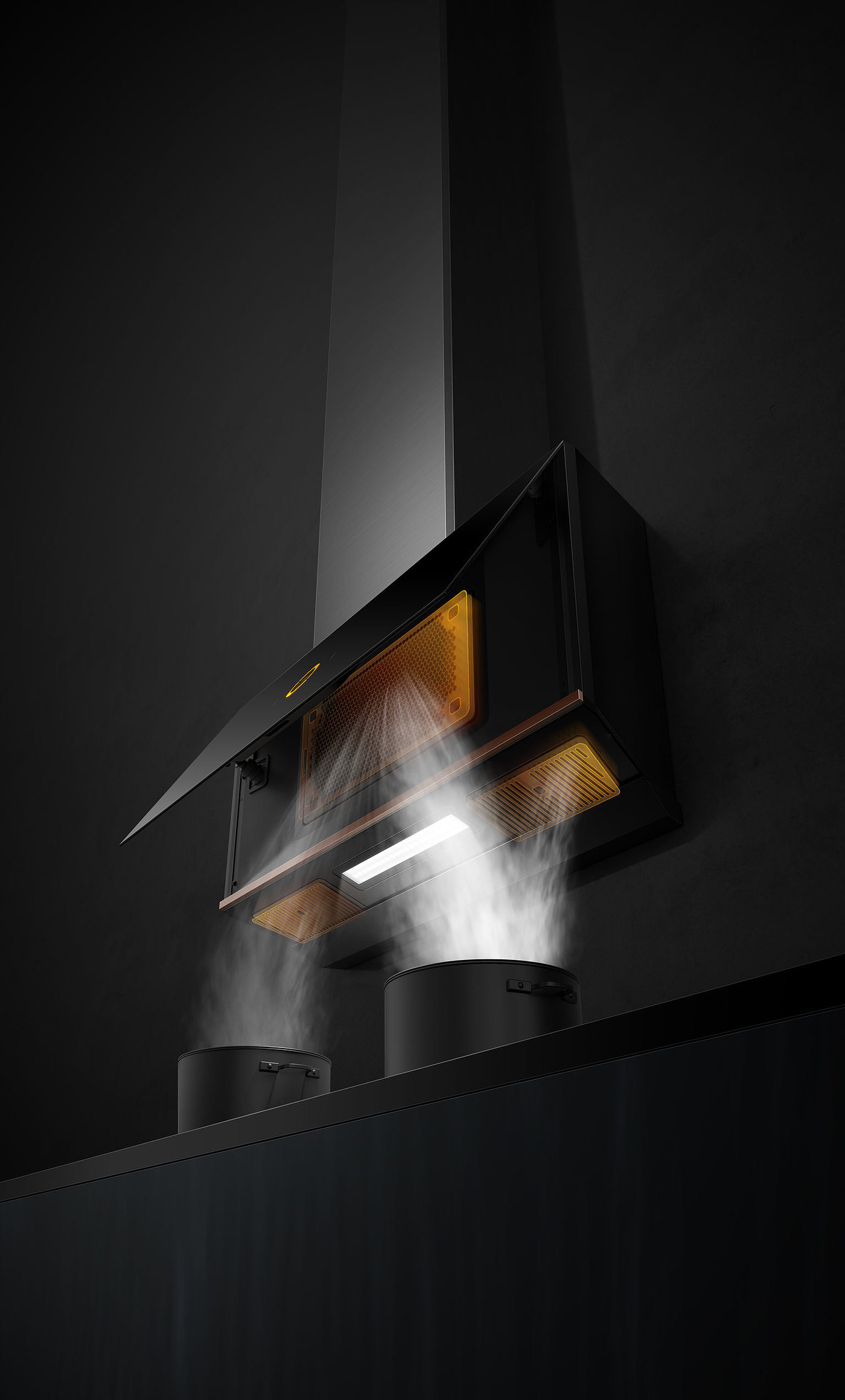 product design，kitchen，Smoke lampblack machine，