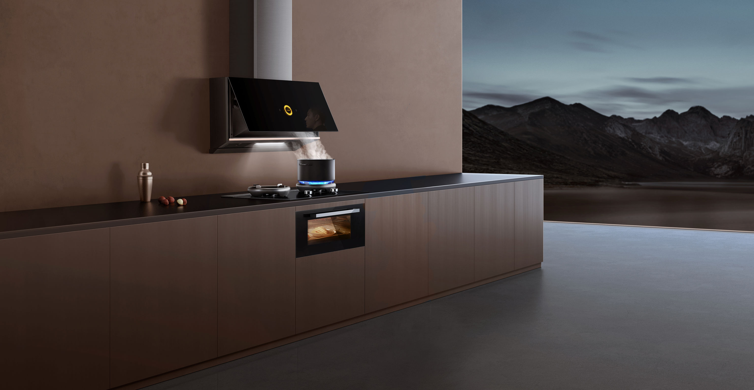 product design，kitchen，Smoke lampblack machine，