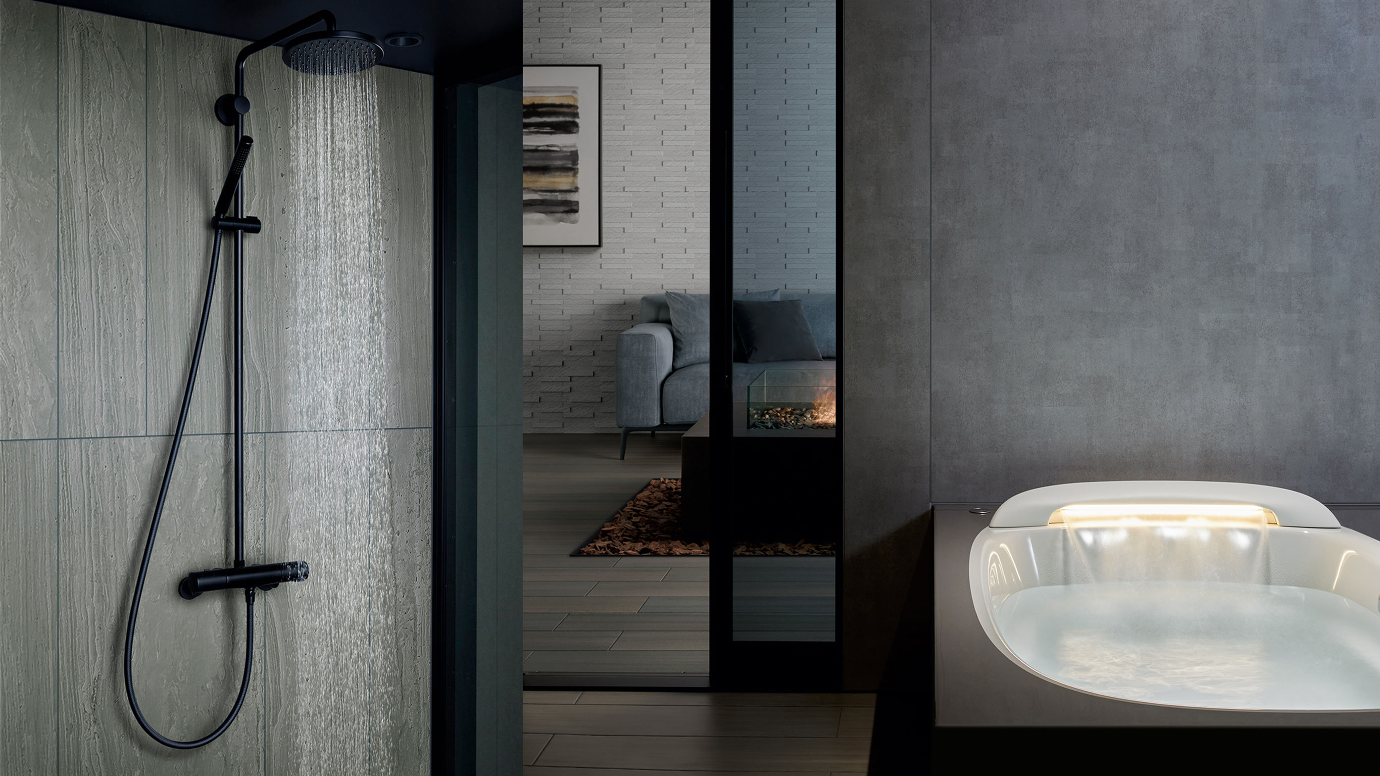 Interior design，residence，System bathroom，