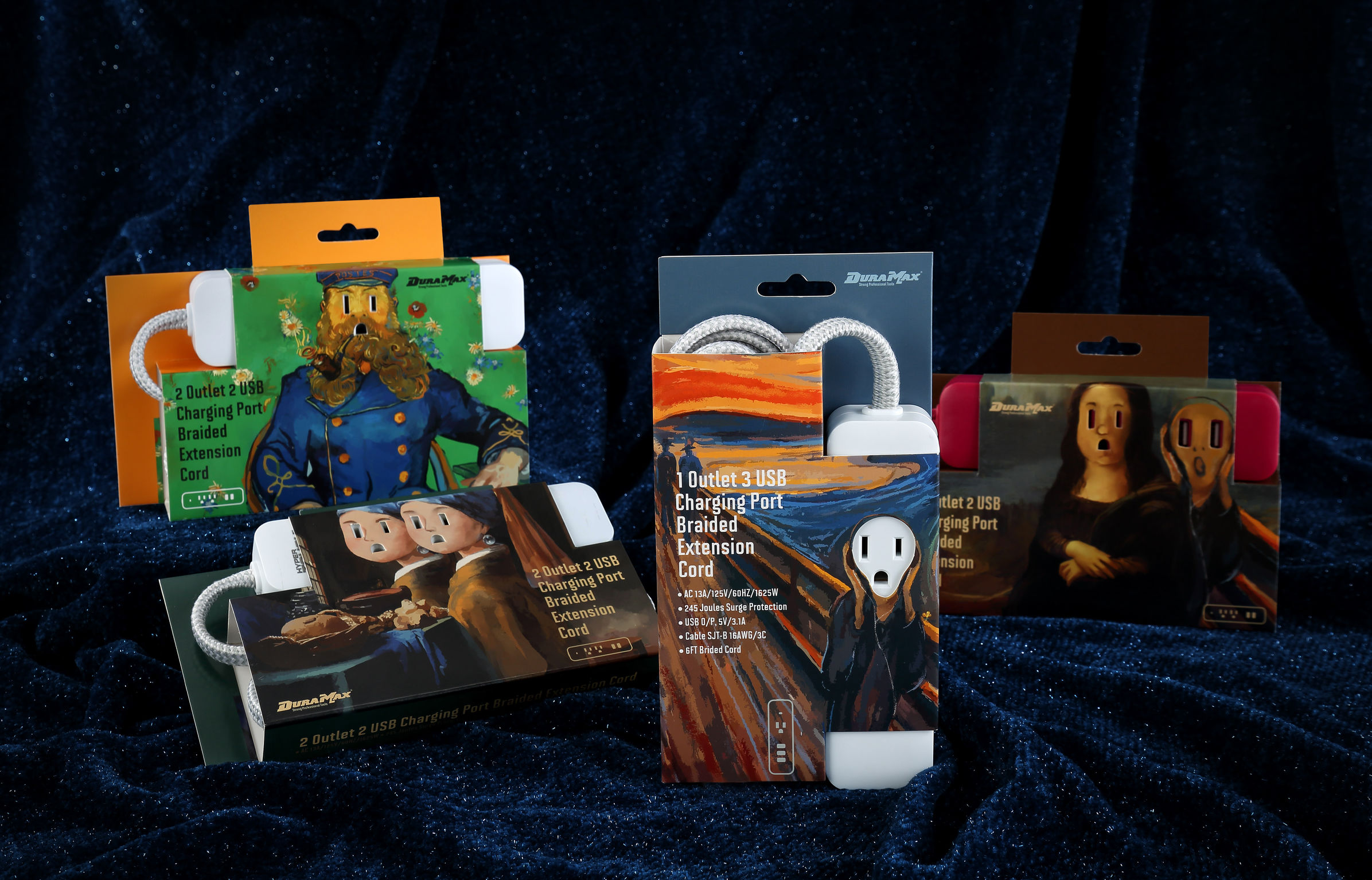 packing design，Consumer products，Extension cord packaging，