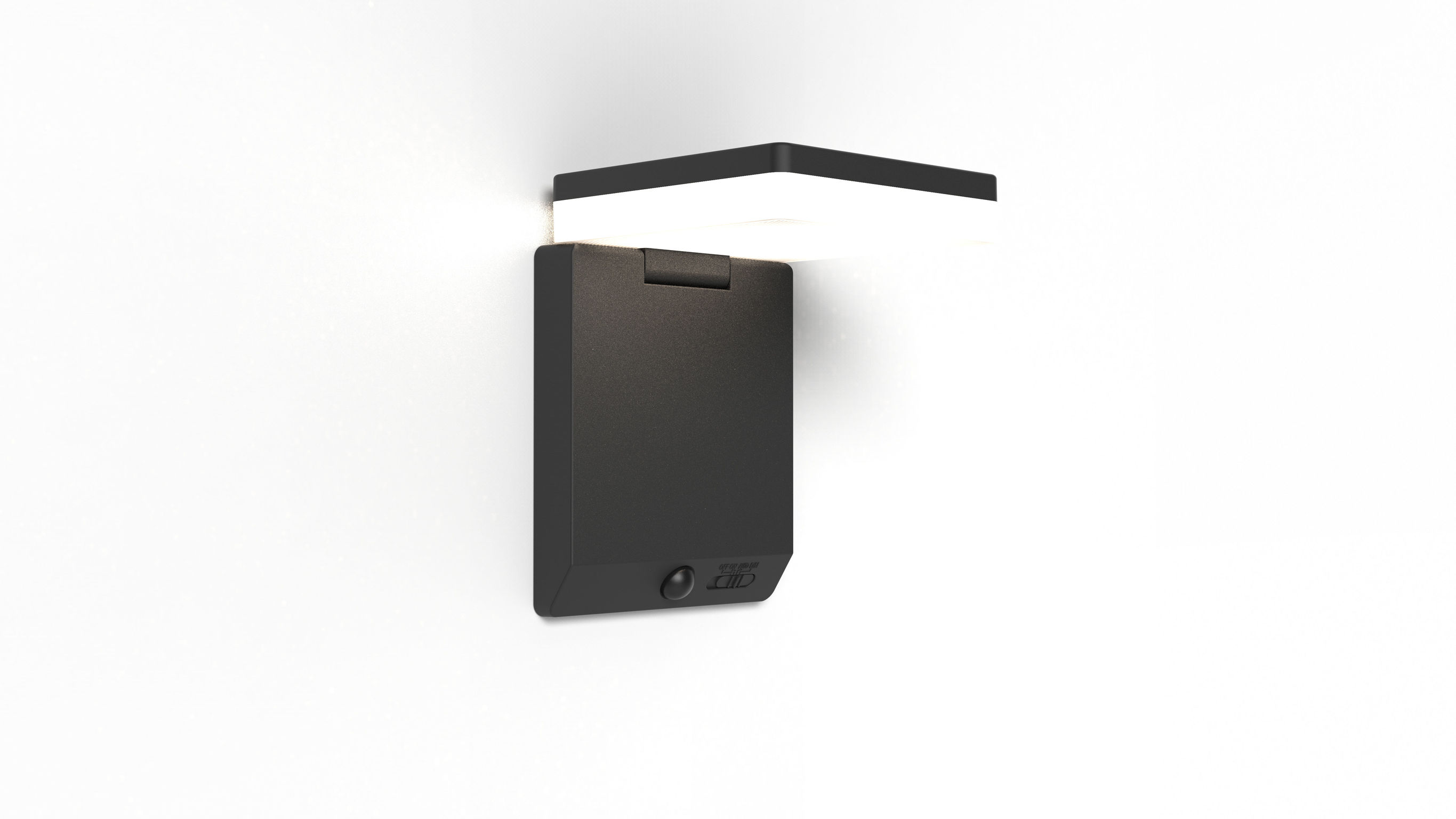 product design，lighting，Outdoor solar wall lamp，