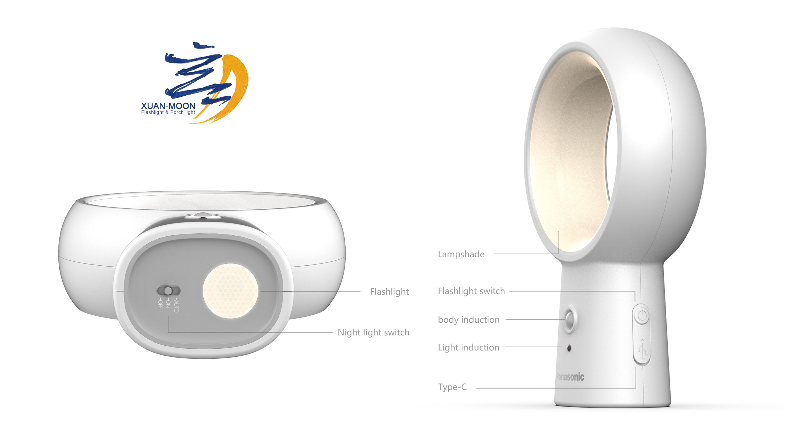 product design，lighting，Flashlight and night light，