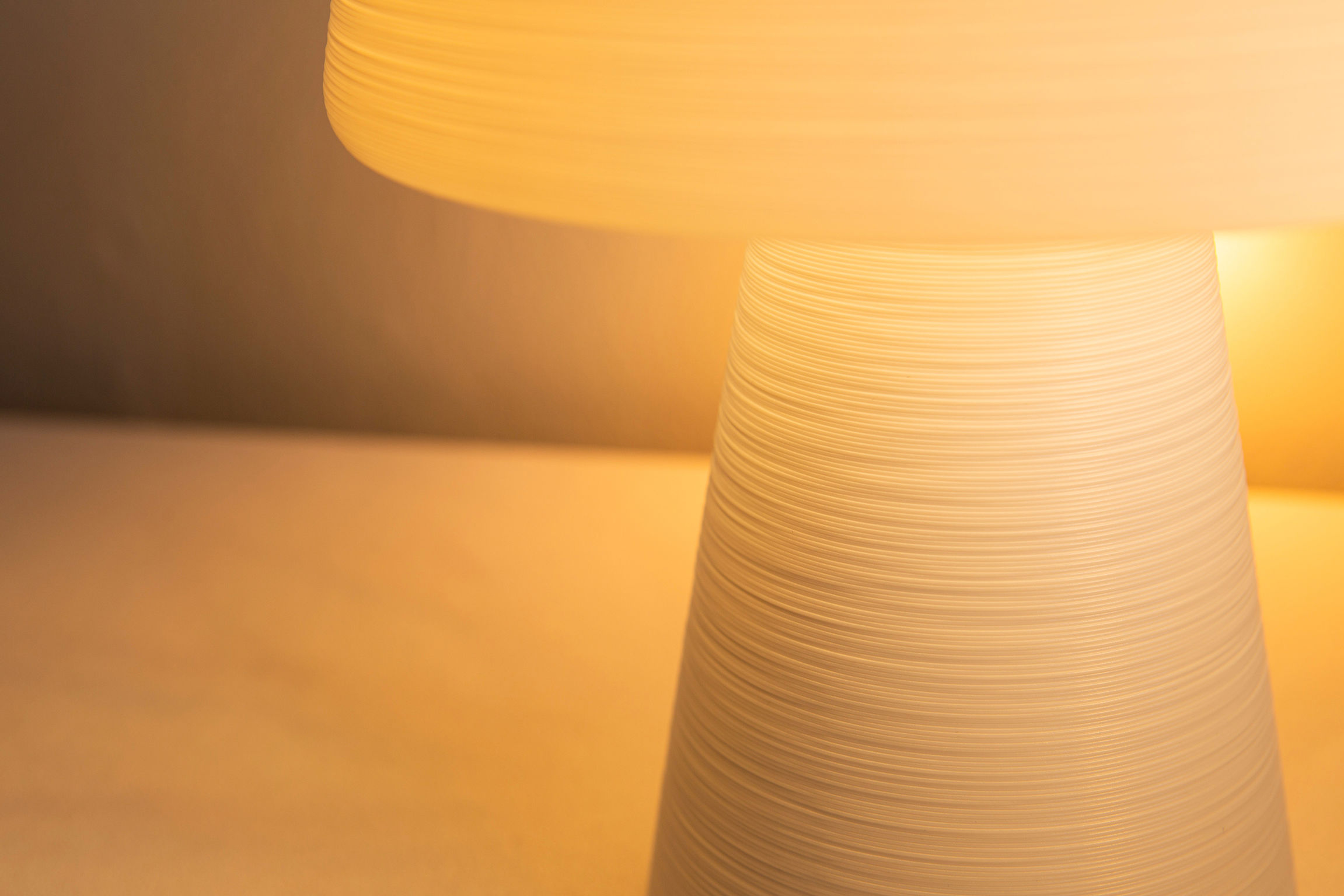 product design，lighting，3D printing desk lamp，