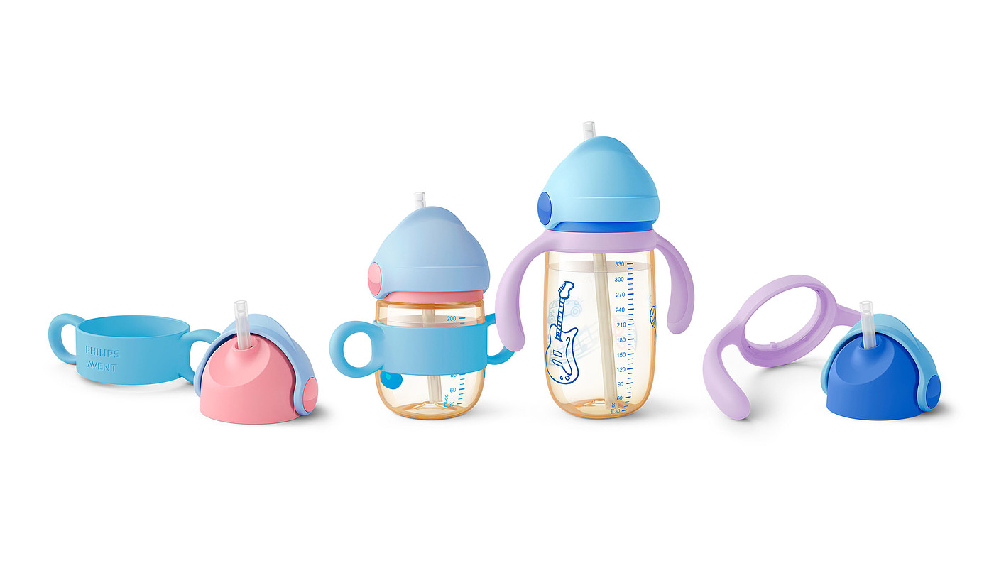 product design，Baby products，Straw cup，