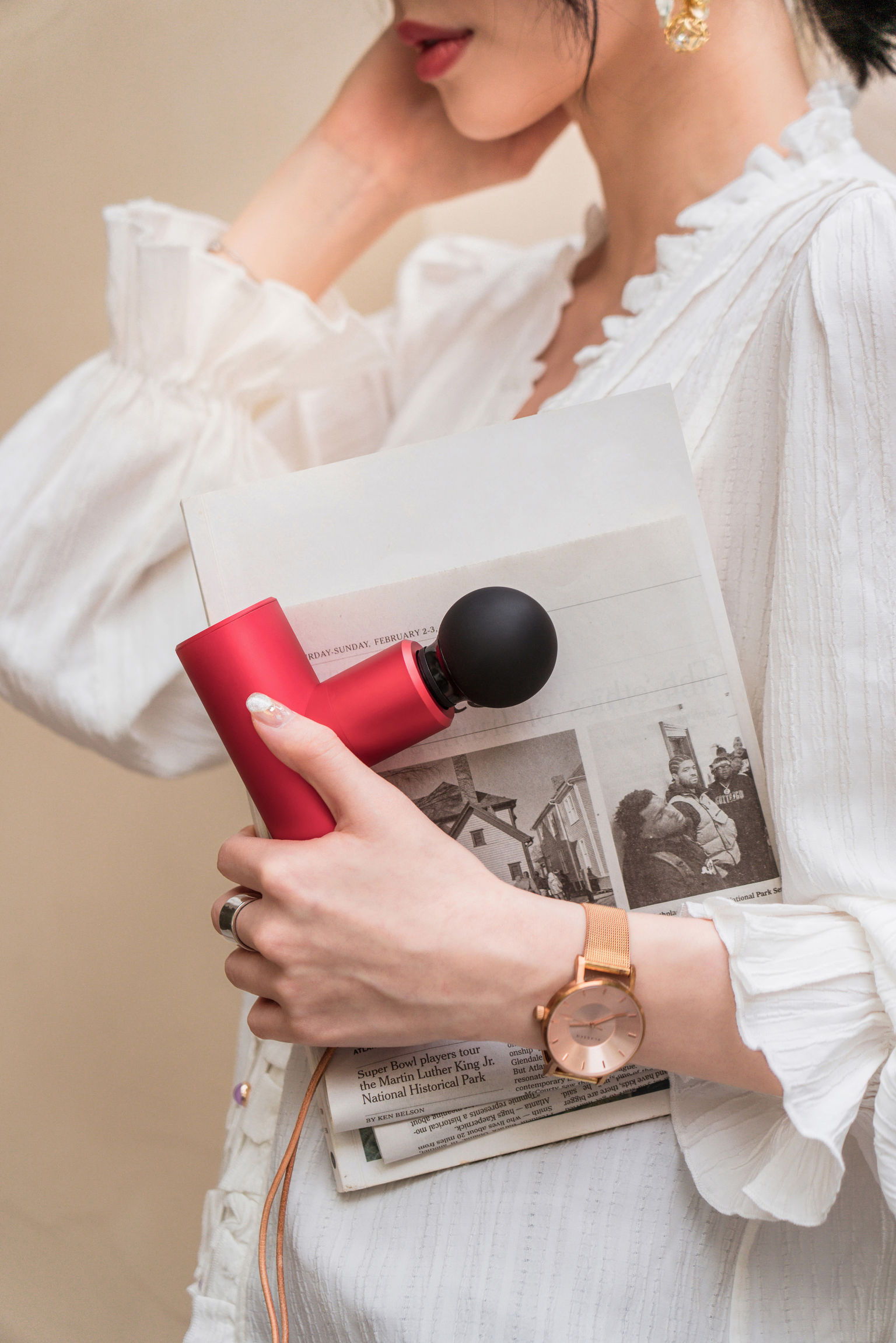 product design，Beauty/care，Fascia massage gun，