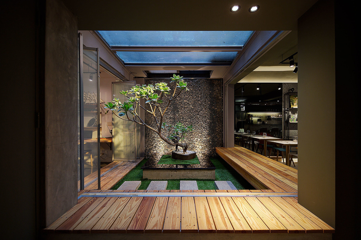 室内设计，款待空间，咖啡厅和展览空间，
