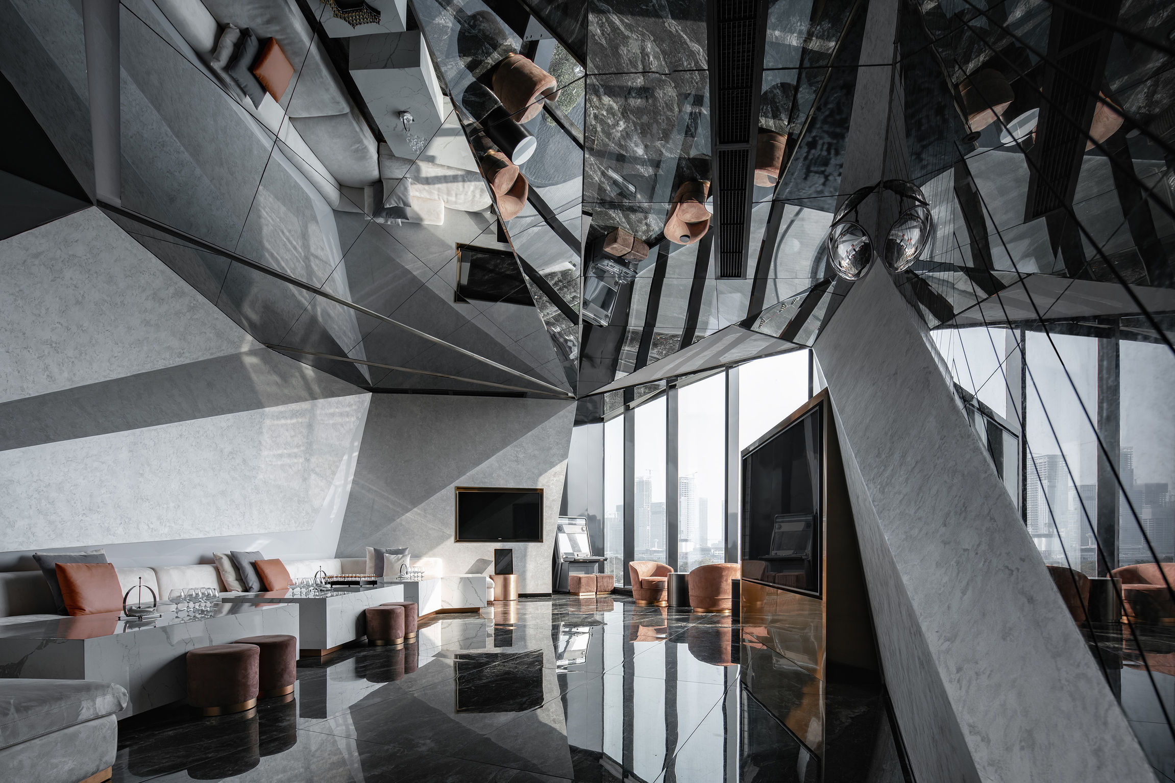 Interior design，Hospitality space，Entertainment place，