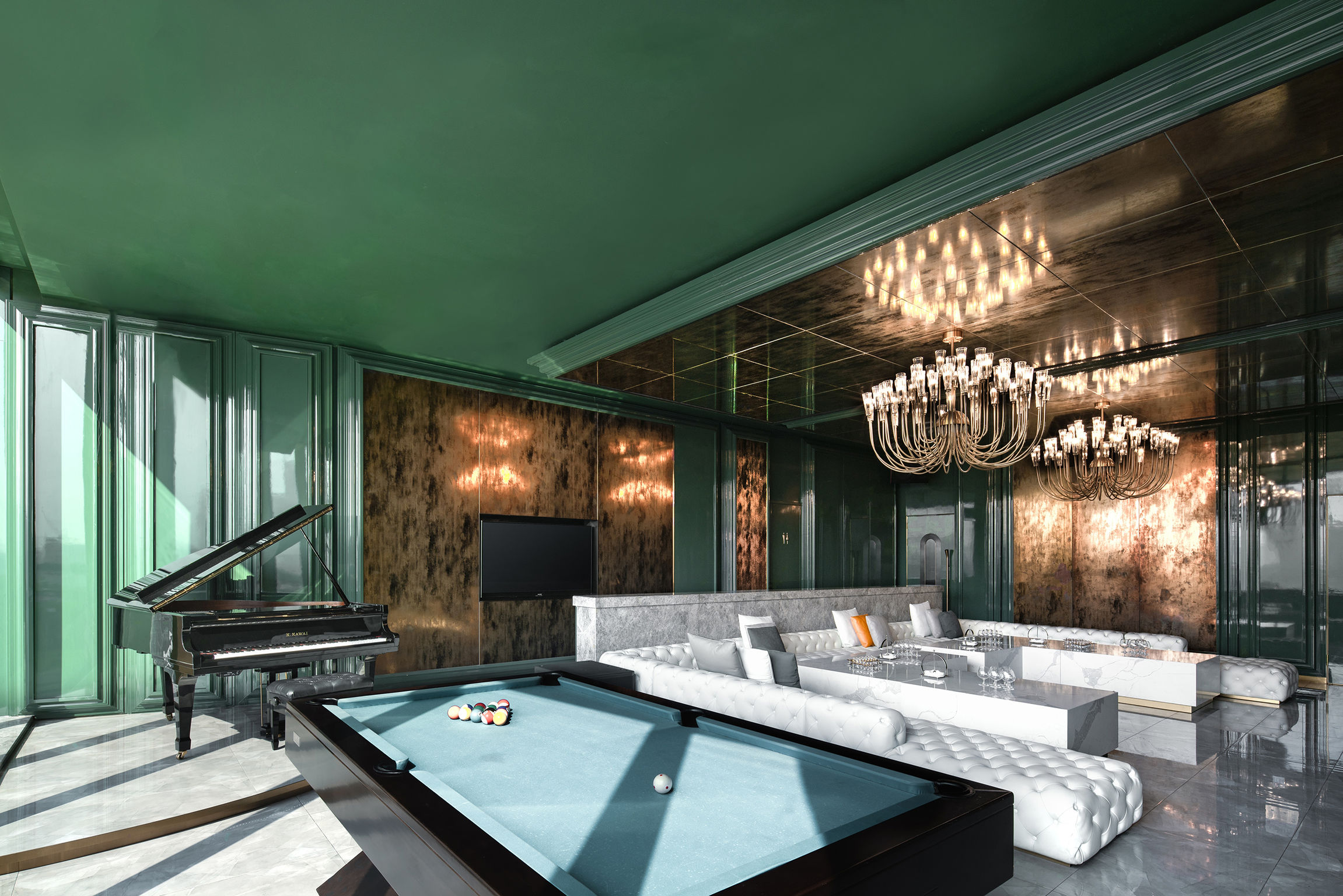 Interior design，Hospitality space，Entertainment place，