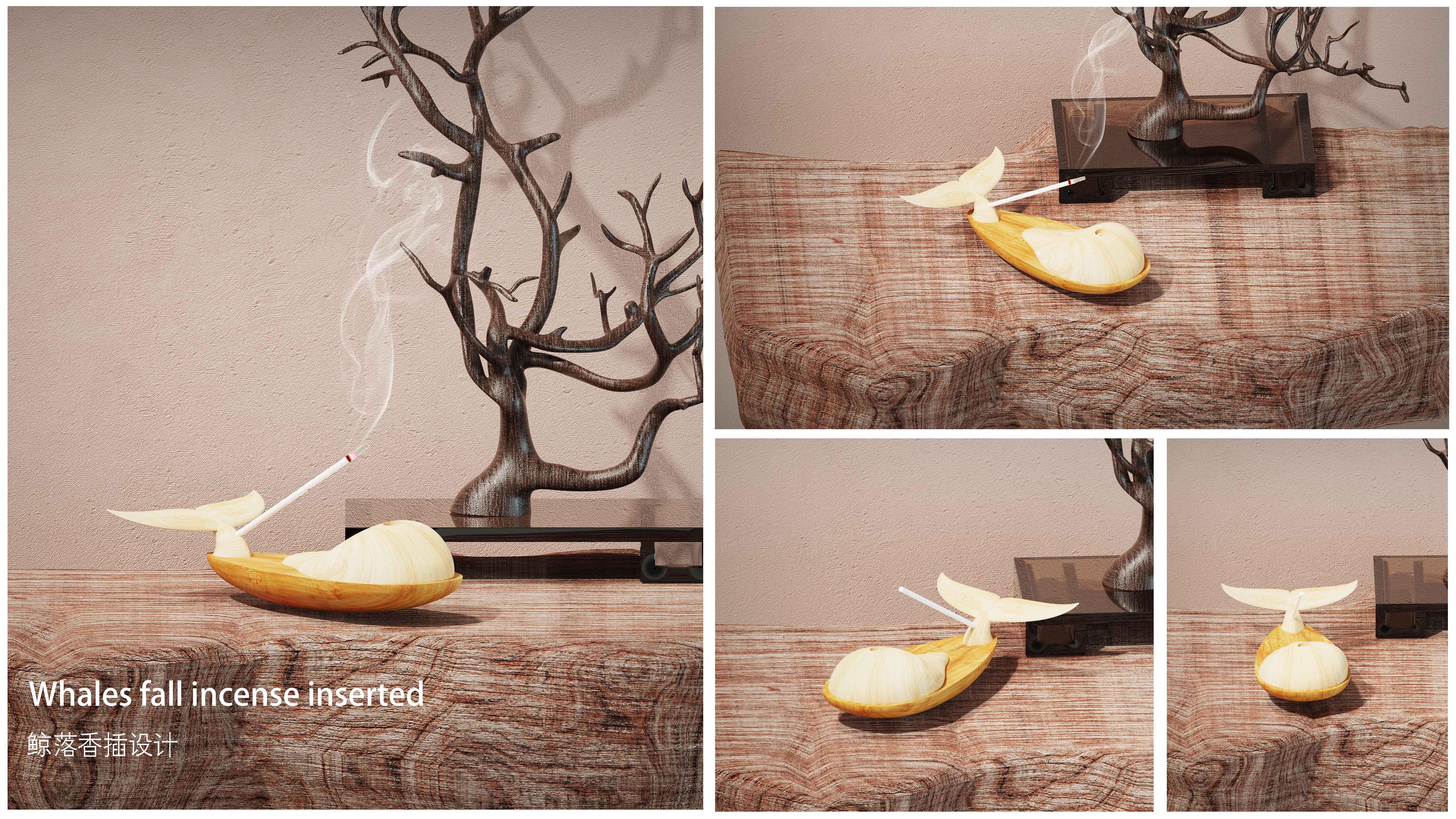 Micro-architectural style tea set，Minimalist design，New Chinese Solid Wood Furniture，