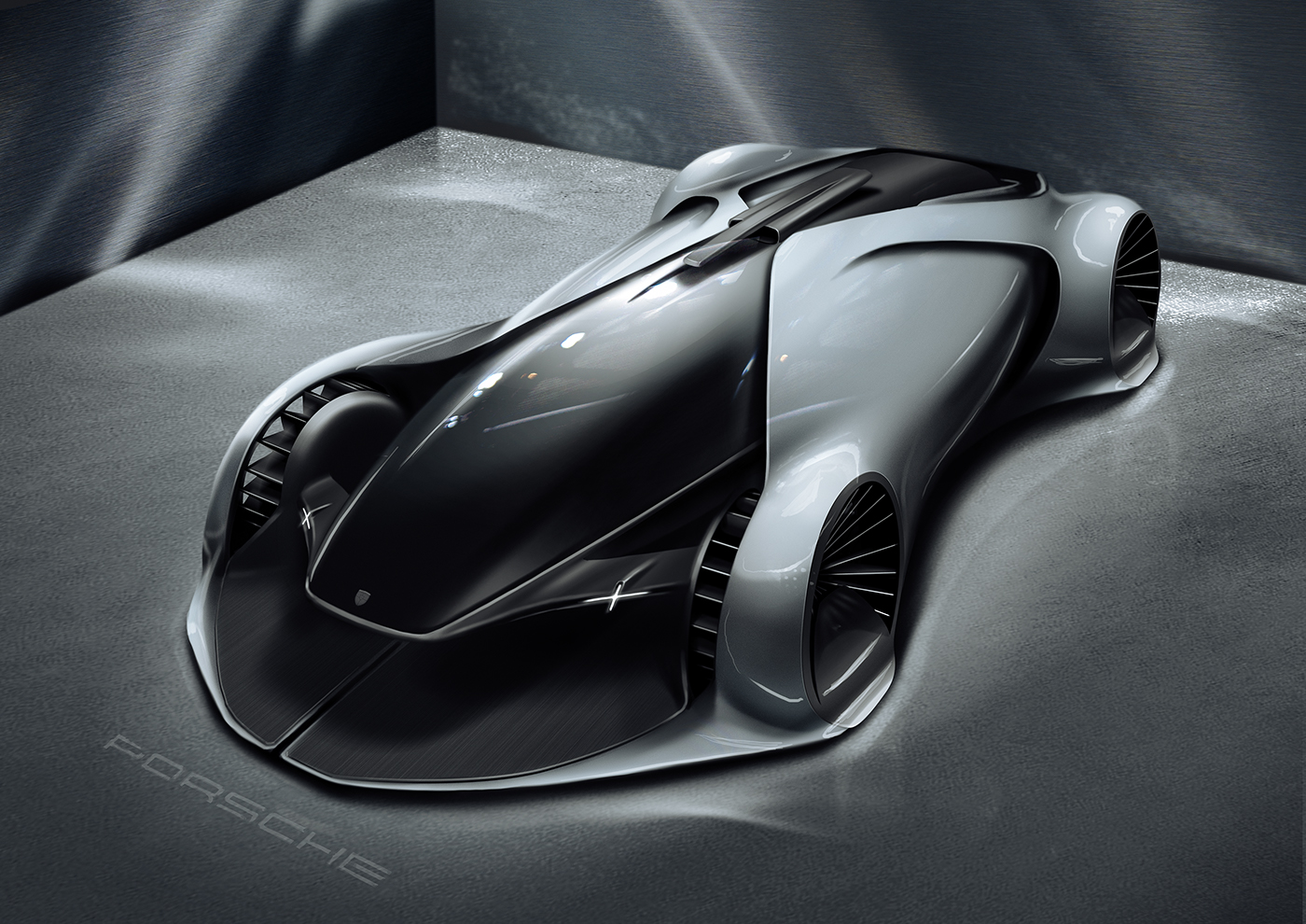 Porsche-X，Concept map，vr，Electric，Driverless，