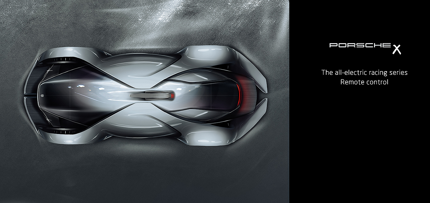 Porsche-X，概念图，vr，电动，无人驾驶，
