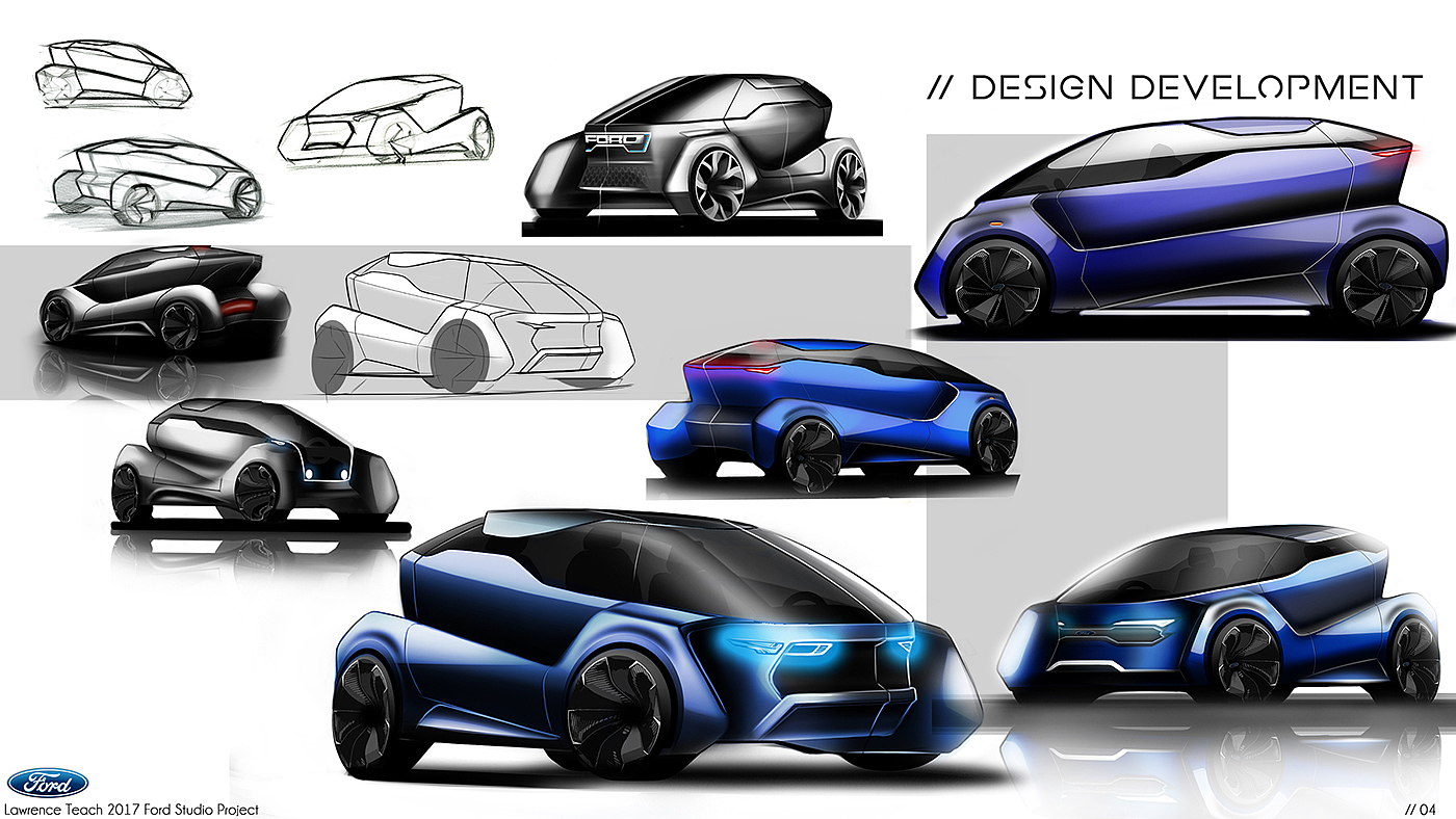 交通设计，产品设计，工业设计，小型车，