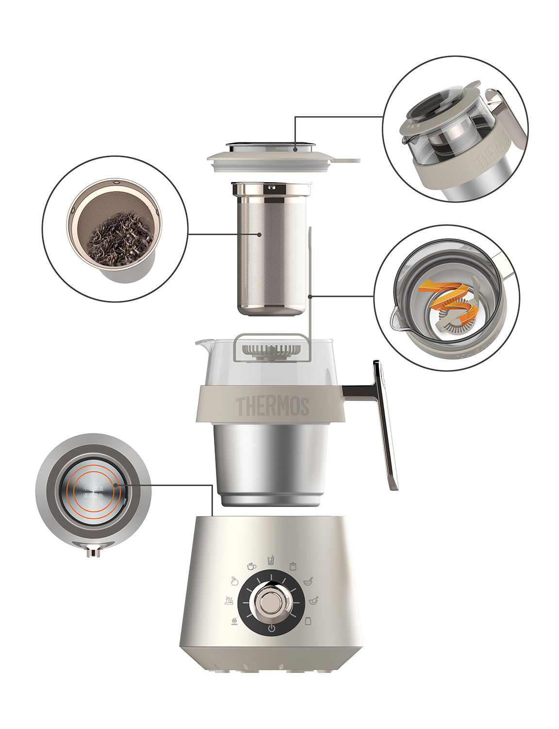 product design，kitchen，Multifunctional kettle，