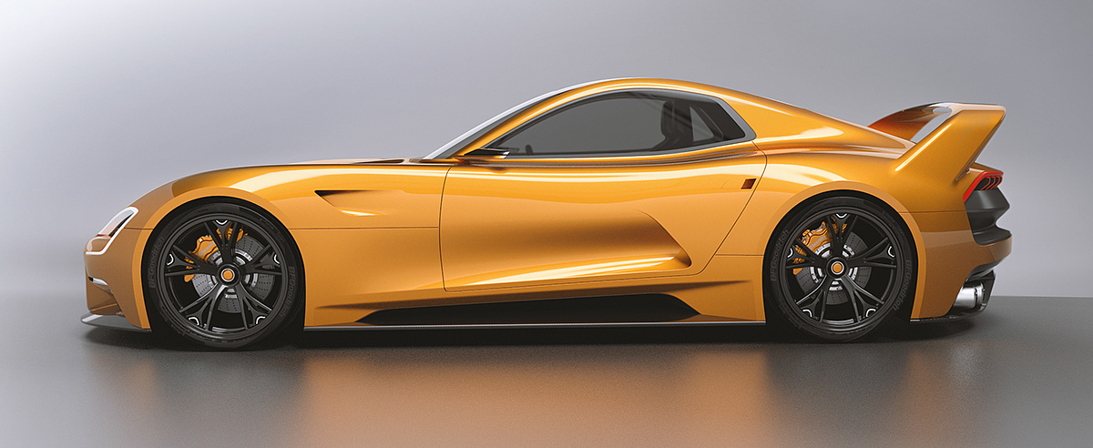Traffic design，Sports car，Concept Car，Modeling and rendering，