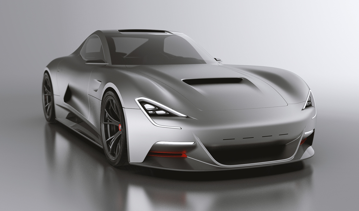 Traffic design，Sports car，Concept Car，Modeling and rendering，