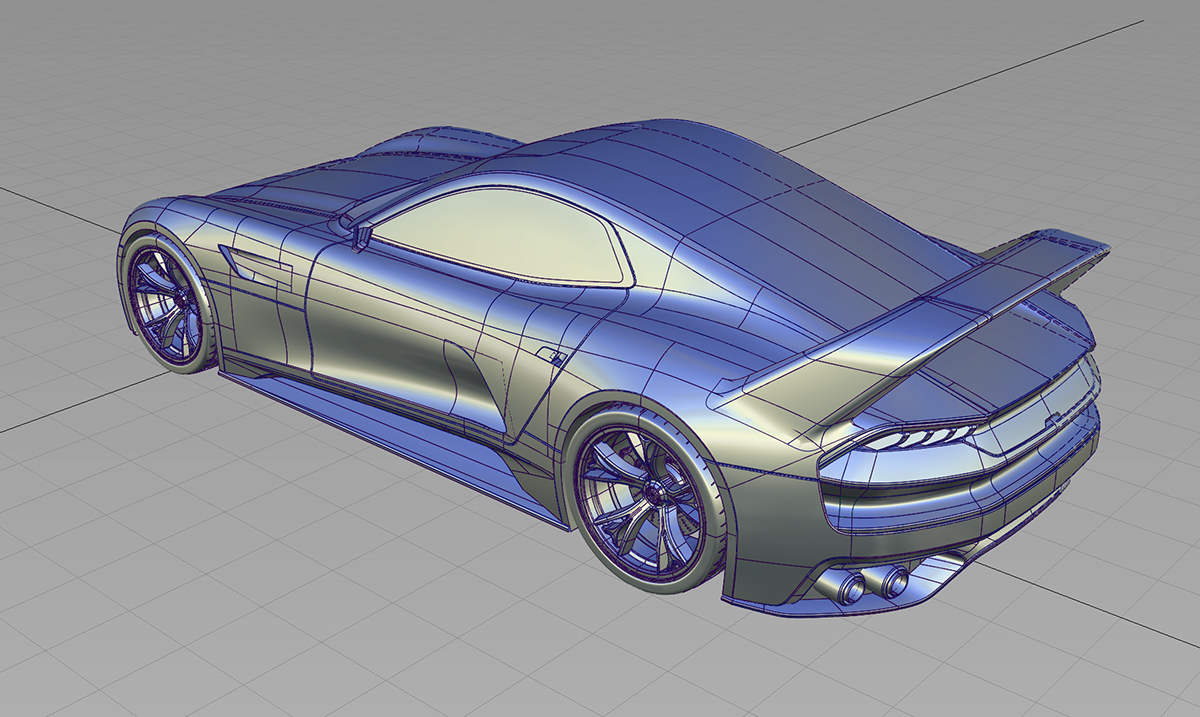 Traffic design，Sports car，Concept Car，Modeling and rendering，