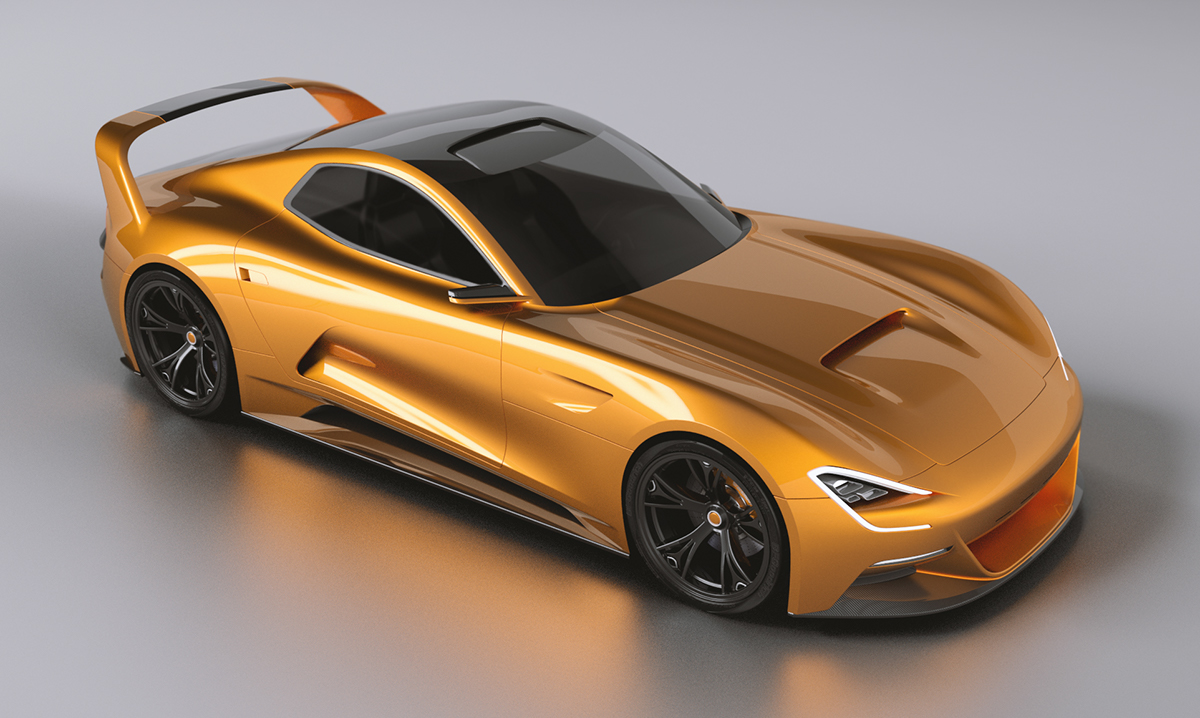 Traffic design，Sports car，Concept Car，Modeling and rendering，
