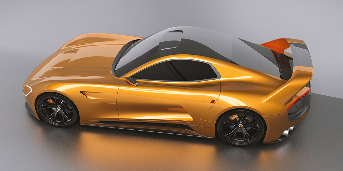 Traffic design，Sports car，Concept Car，Modeling and rendering，
